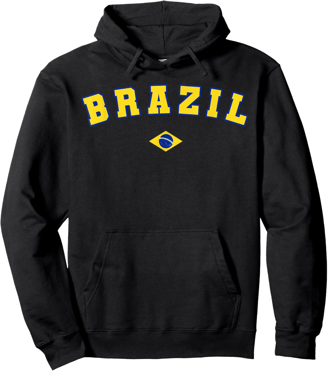 Brazil Gift Brazilian Brasil Flag Vintage brasileiro Hoodie - Hoodie | Black