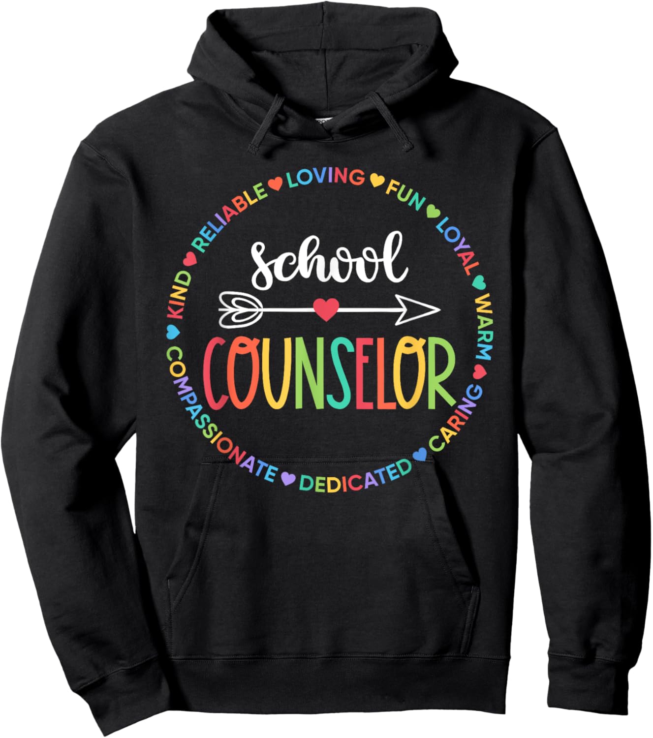 School Counselor Appreciation Gifts Counselor Gift Hoodie - Hoodie | Black