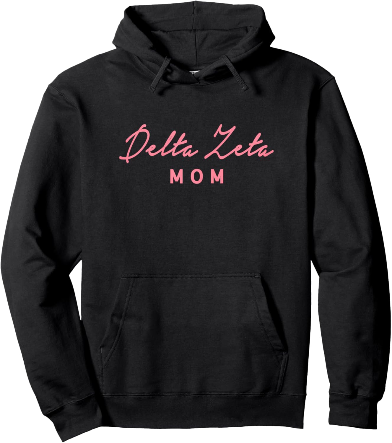 Licensed Cursive Mom - Pink Hoodie - Hoodie | Black