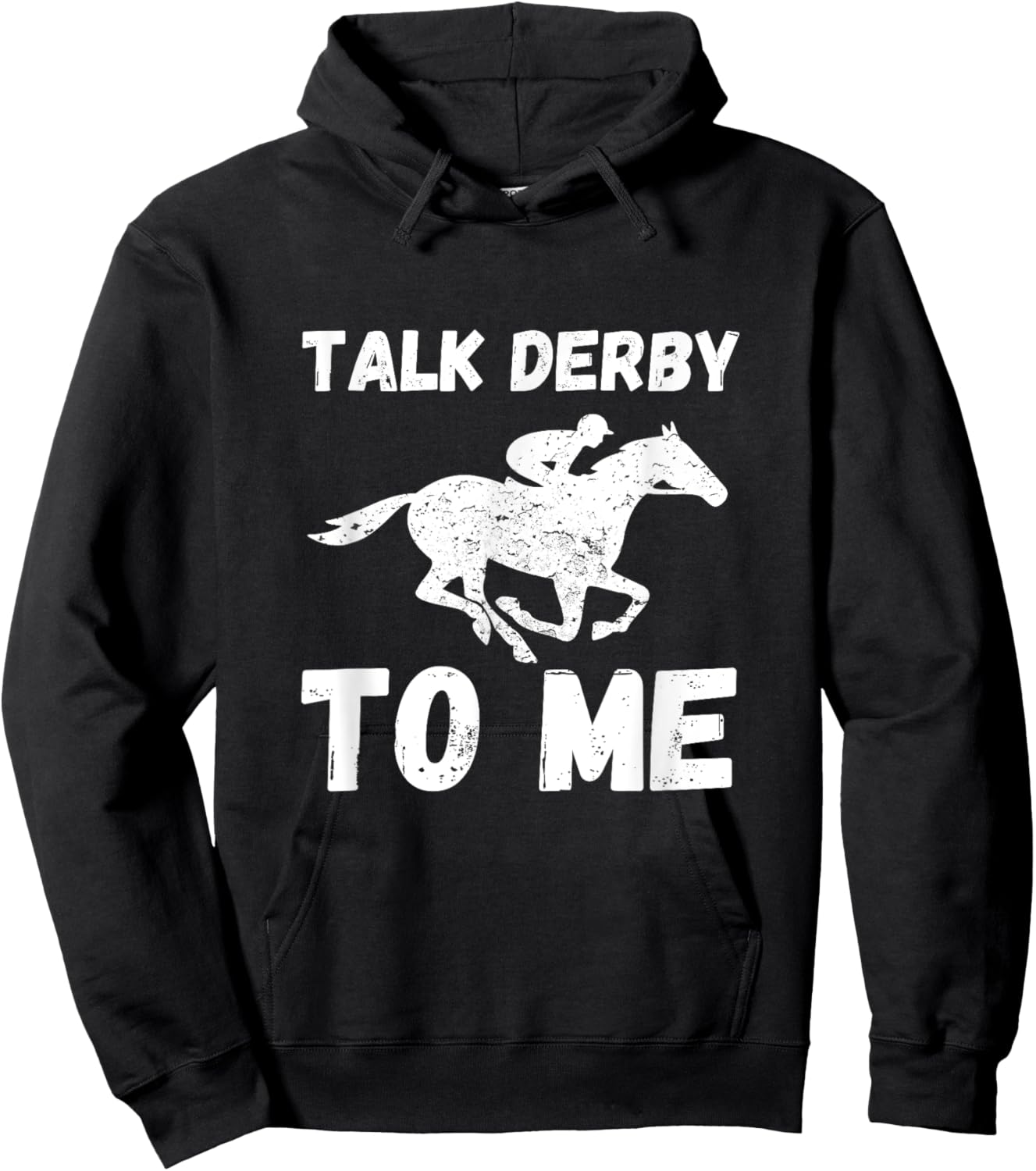 Talk Derby To Me Funny Horse Racing Derby Day Hoodie - Hoodie | Black