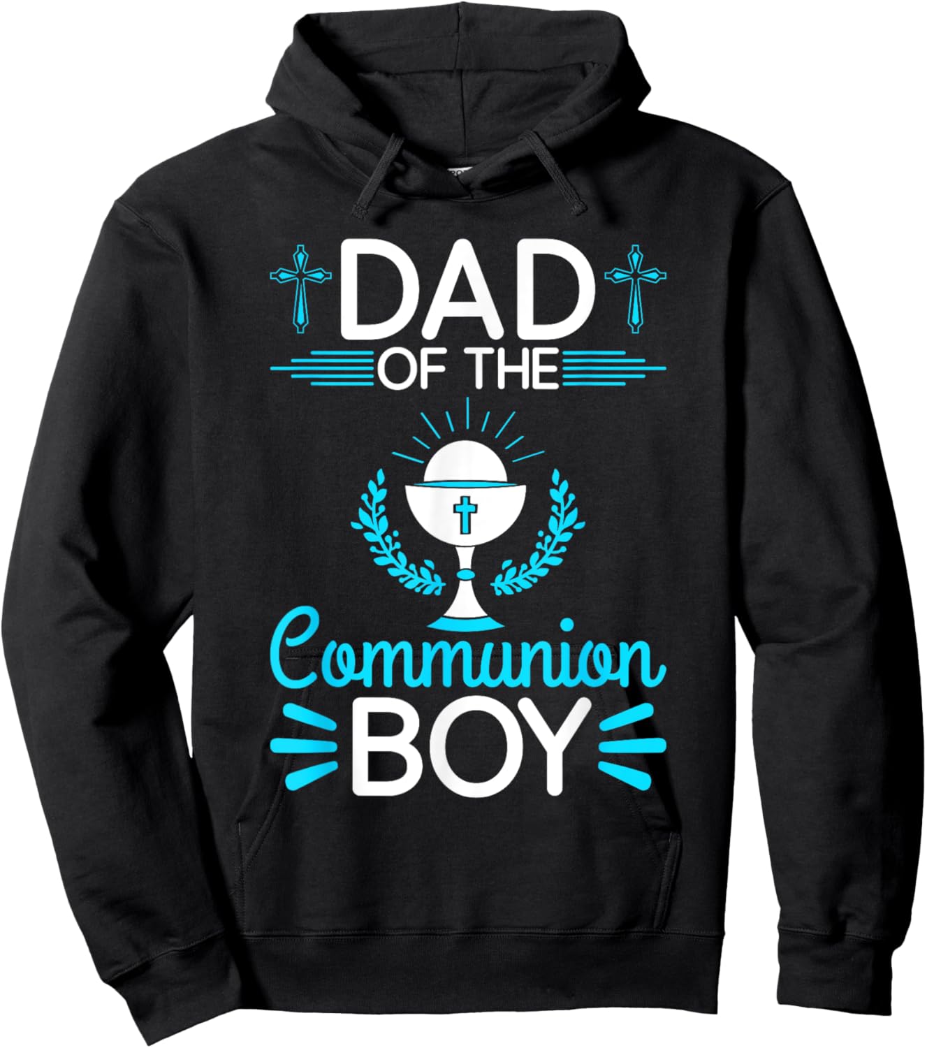 First Communion Holy Sacrament Dad Of The Communion Boy Hoodie - Hoodie | Black