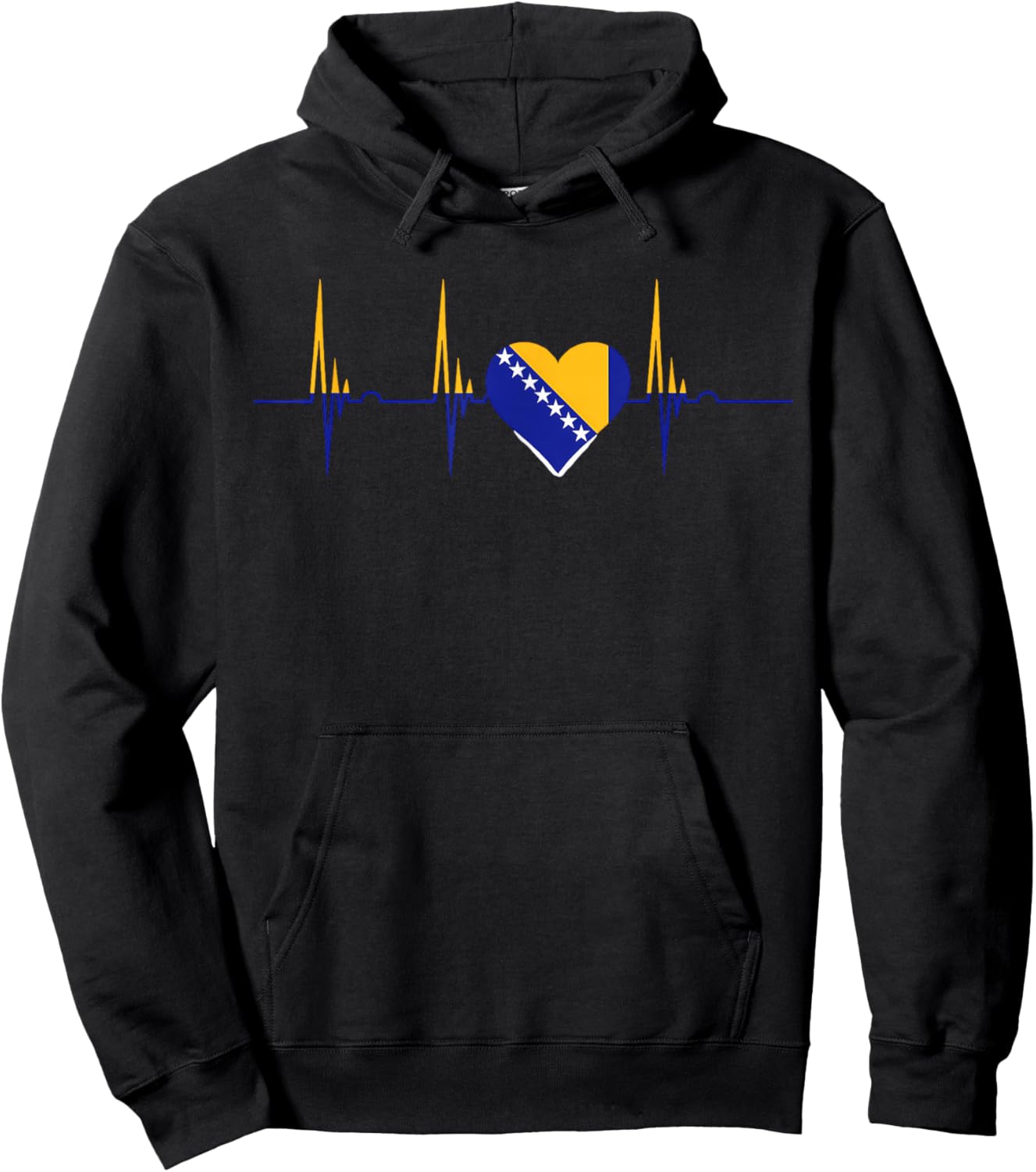 Bosnien und Herzegowina Flagge Bosnische Wurzeln Hoodie - Hoodie | Black