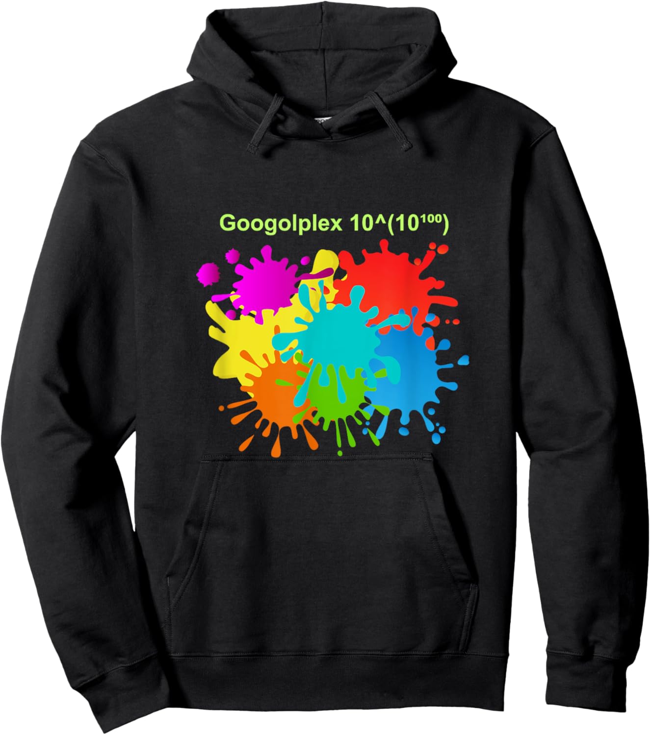 Googolplex Paint Hoodie - Hoodie | Black