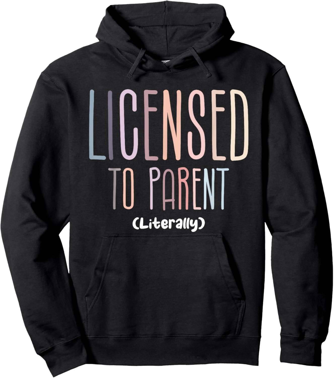 Licensed To Parent Literally Family Adoption Adopt Mom Hoodie - Hoodie | Black