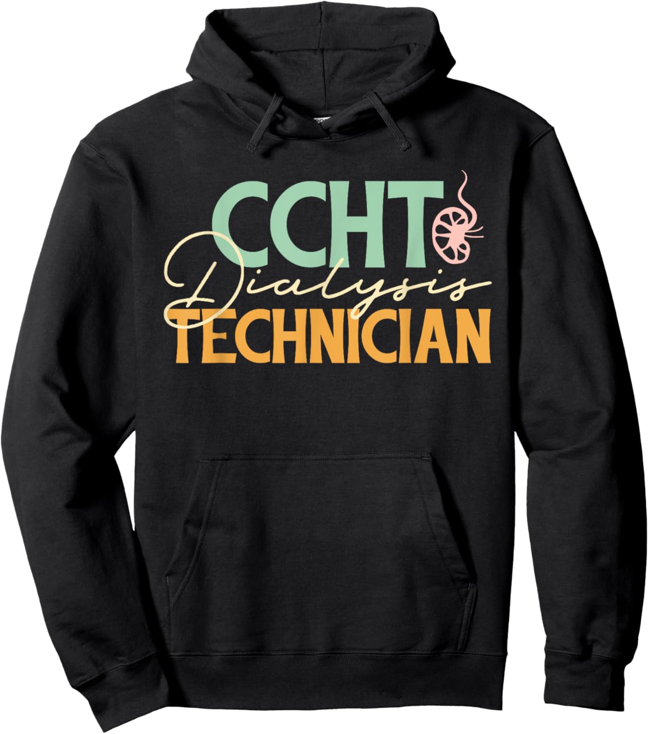 CCHT Dialysis Technician Nephrology Retro Dialysis Tech Hoodie - Hoodie | Black