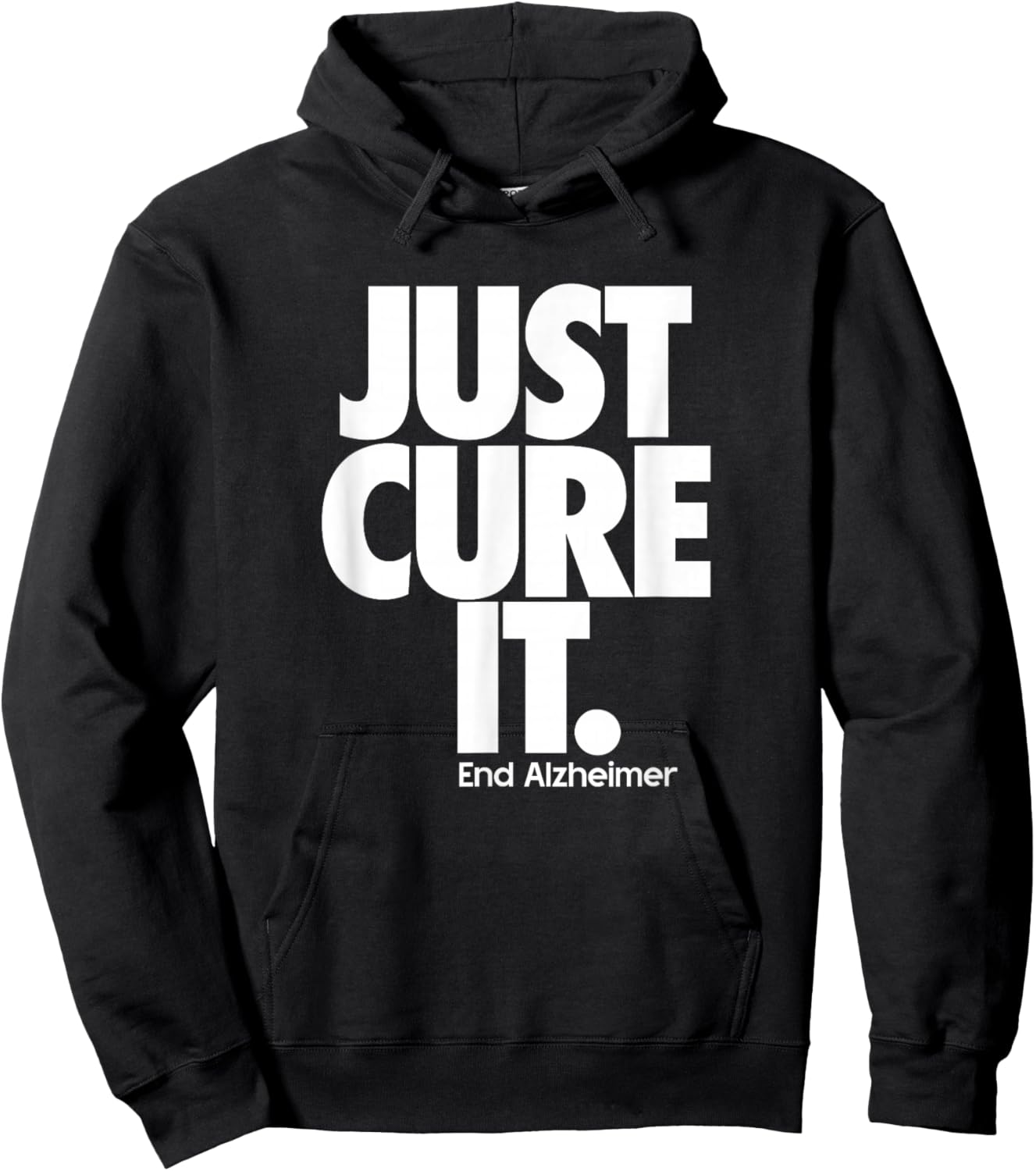 End ALZ Alzheimer's Awareness Dementia Just Cure It Hoodie - Hoodie | Black