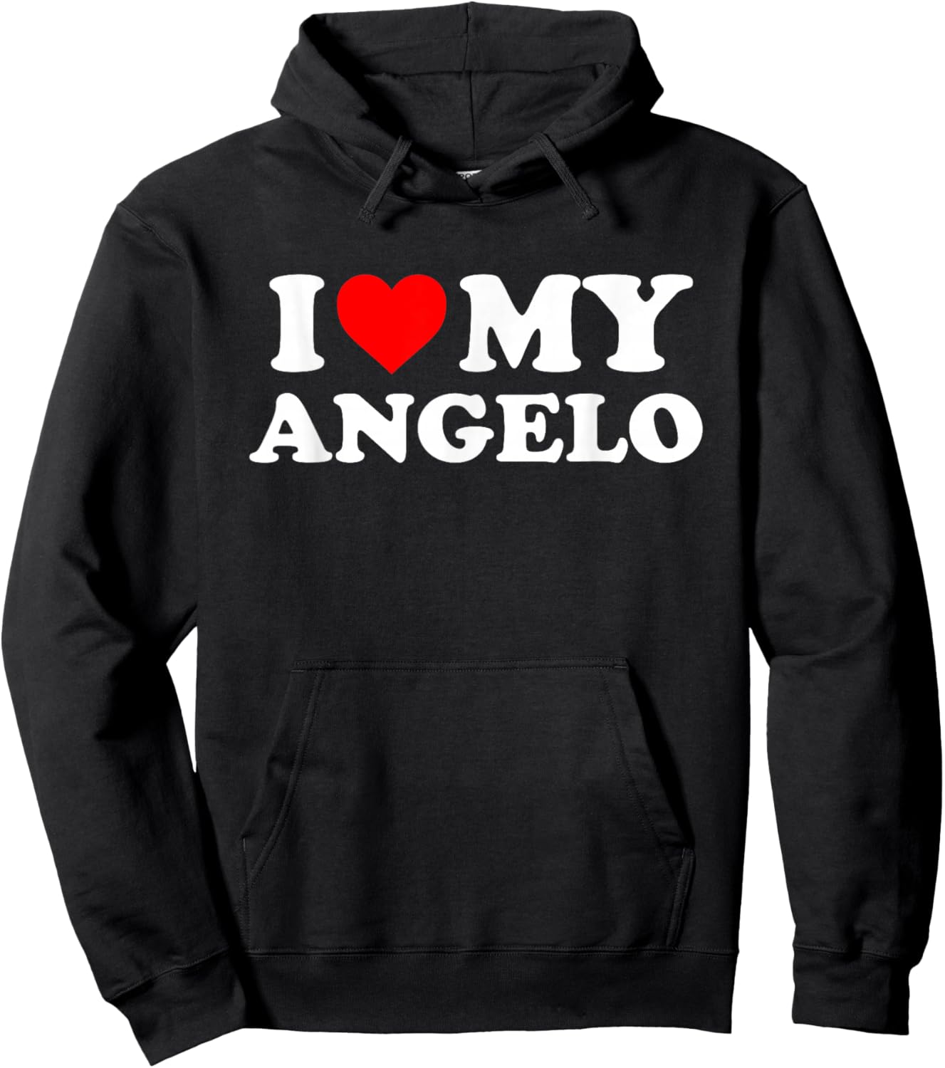 I Love My Angelo Hoodie - Hoodie | Black