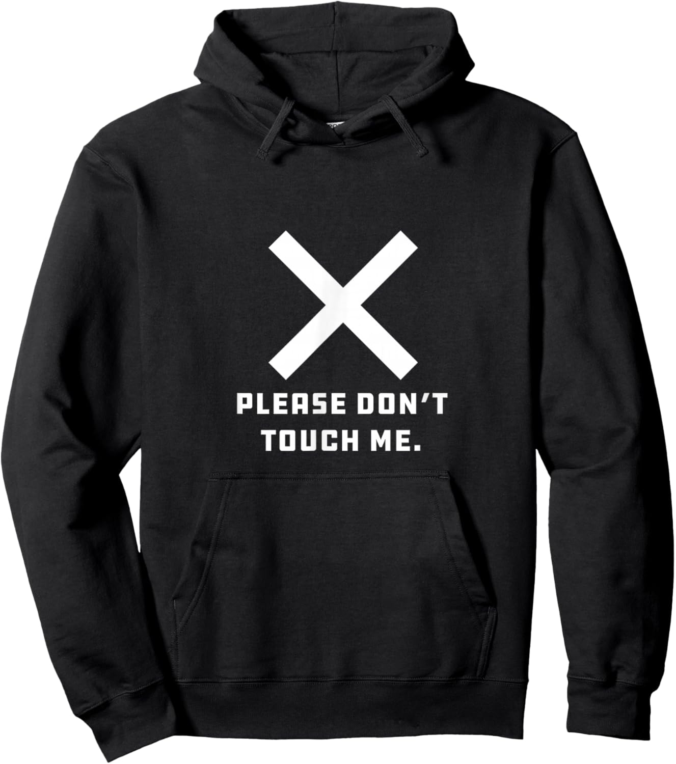 Please Don't Touch Me Consent Permission Autism Hoodie - Hoodie | Black