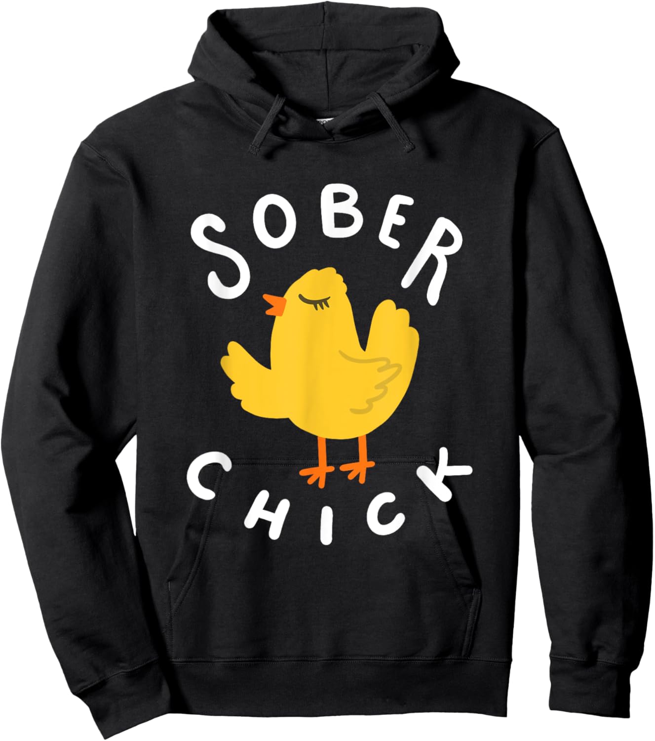 Sober Chick Funny AA NA Sobriety Anniversary Recovery Women Hoodie - Hoodie | Black