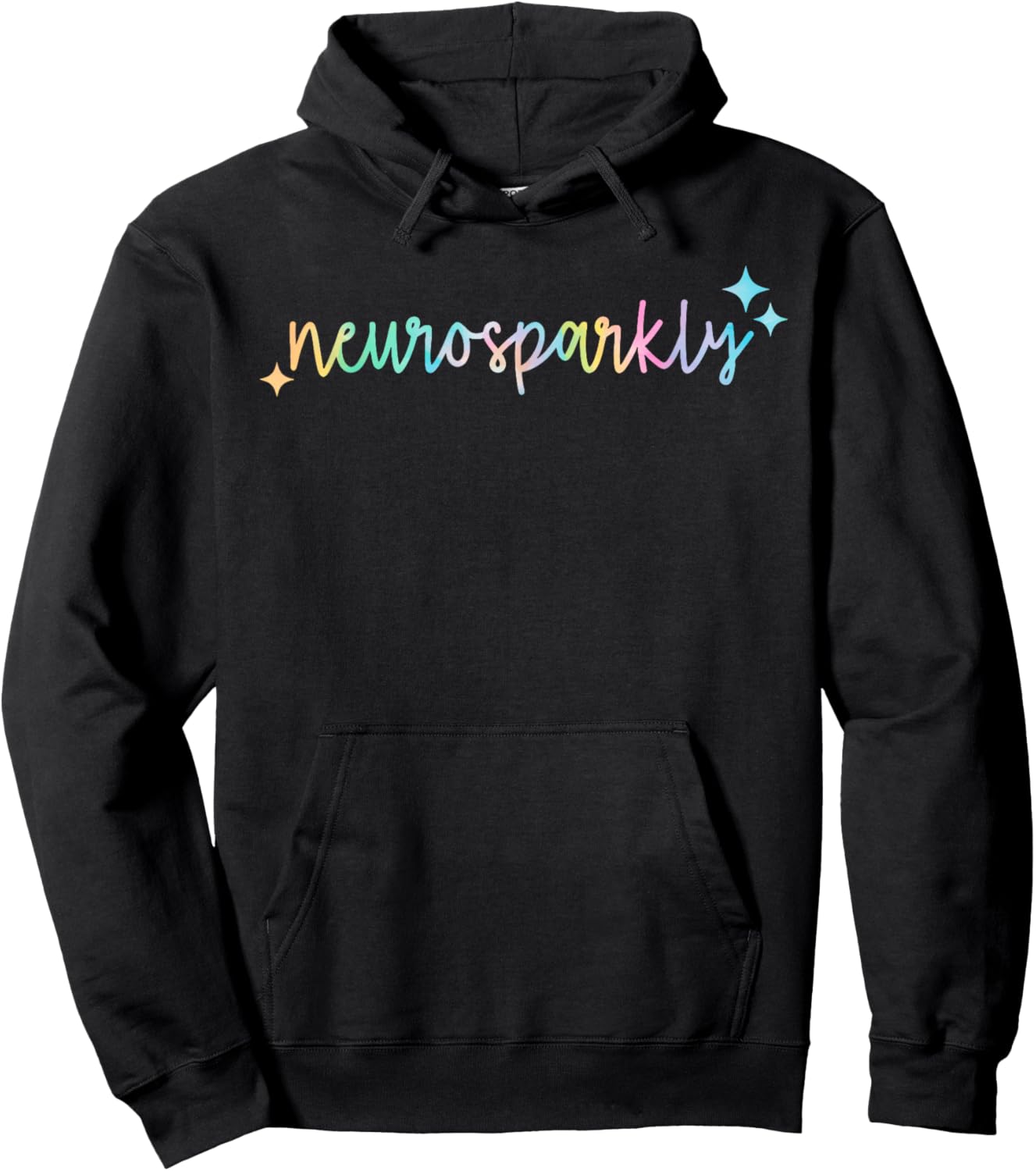 Retro Neurodivergent Neuro Autism Spectrum ADHD Hoodie - Hoodie | Black