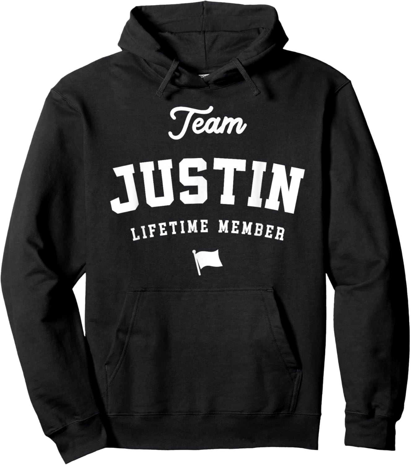 Team Justin Lifetime Member Funny Name Justin Hoodie - Hoodie | Black