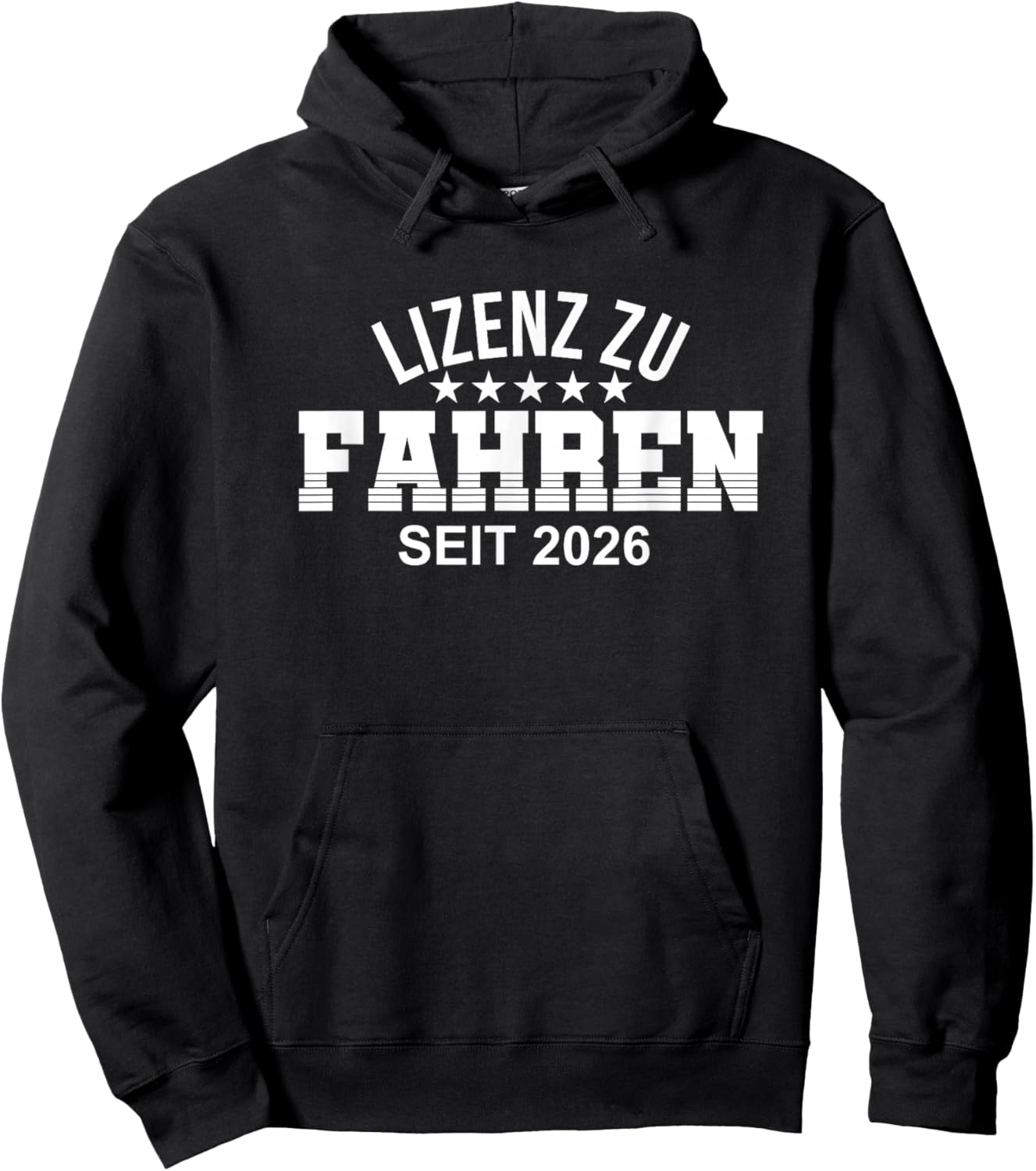 Führerschein 2026 Führerscheinprüfung bestanden Fahrprüfung Hoodie - Hoodie | Black