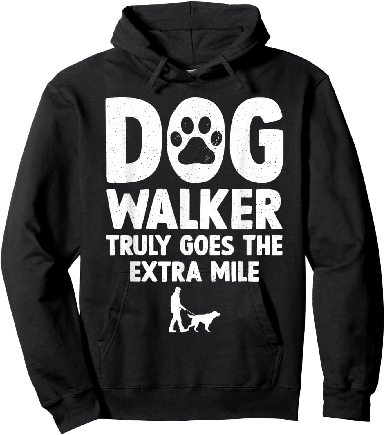 Cool Dog Walker Design Women Pet Walker Dog Walking Hoodie - Hoodie | Black