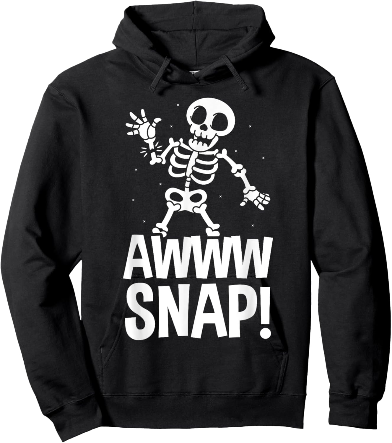 Aw Snap Broken Arm Skeleton Injury Wrist Surgery Recovery Hoodie - Hoodie | Black