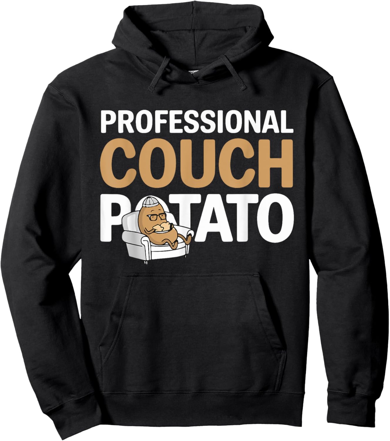 Funny Lazy Potato Professional Couch Potatoes Sofa Spud Hoodie - Hoodie | Black