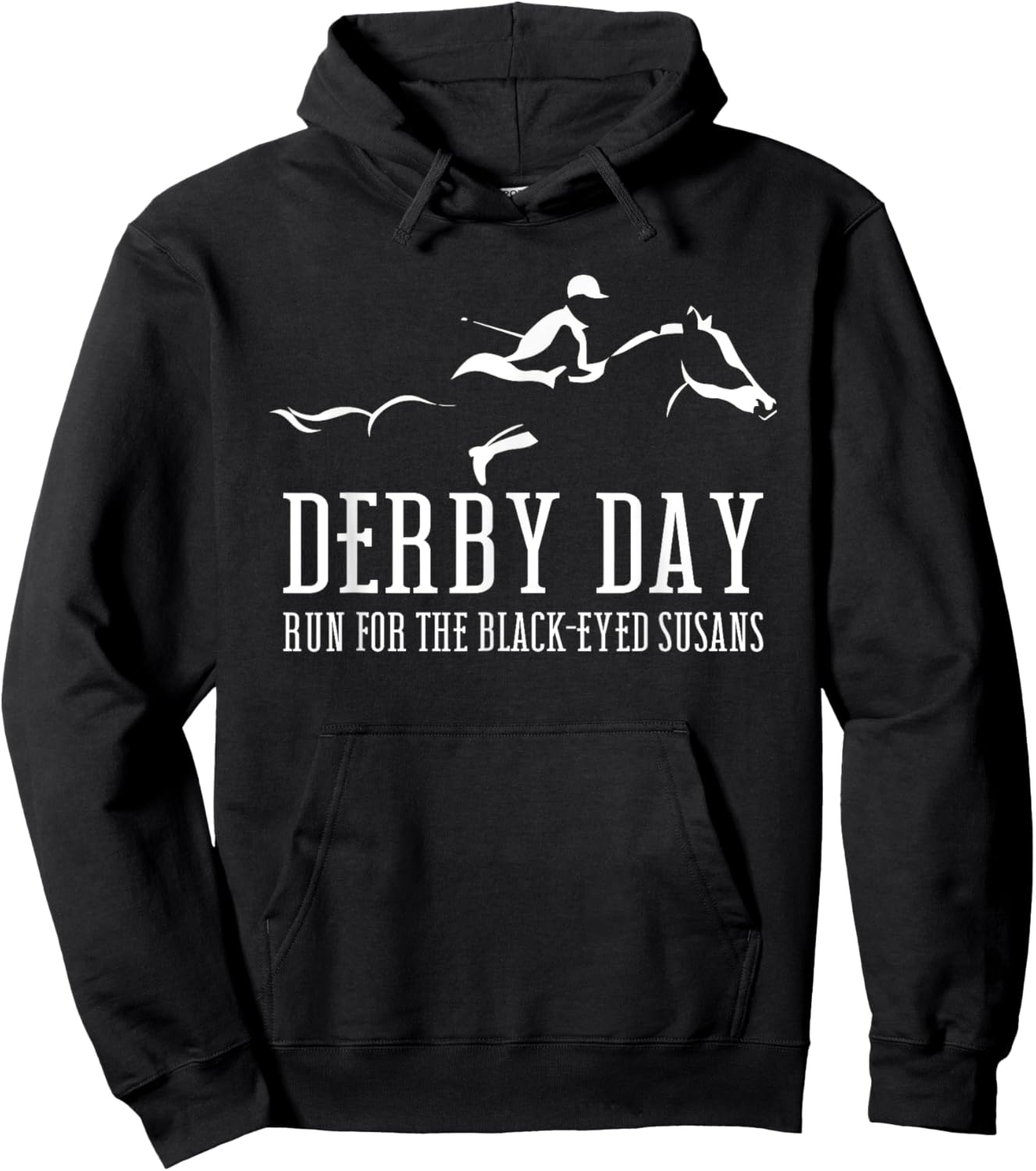 Horse Derby Day Preakness Stakes Horse Racing Derby Hoodie - Hoodie | Black