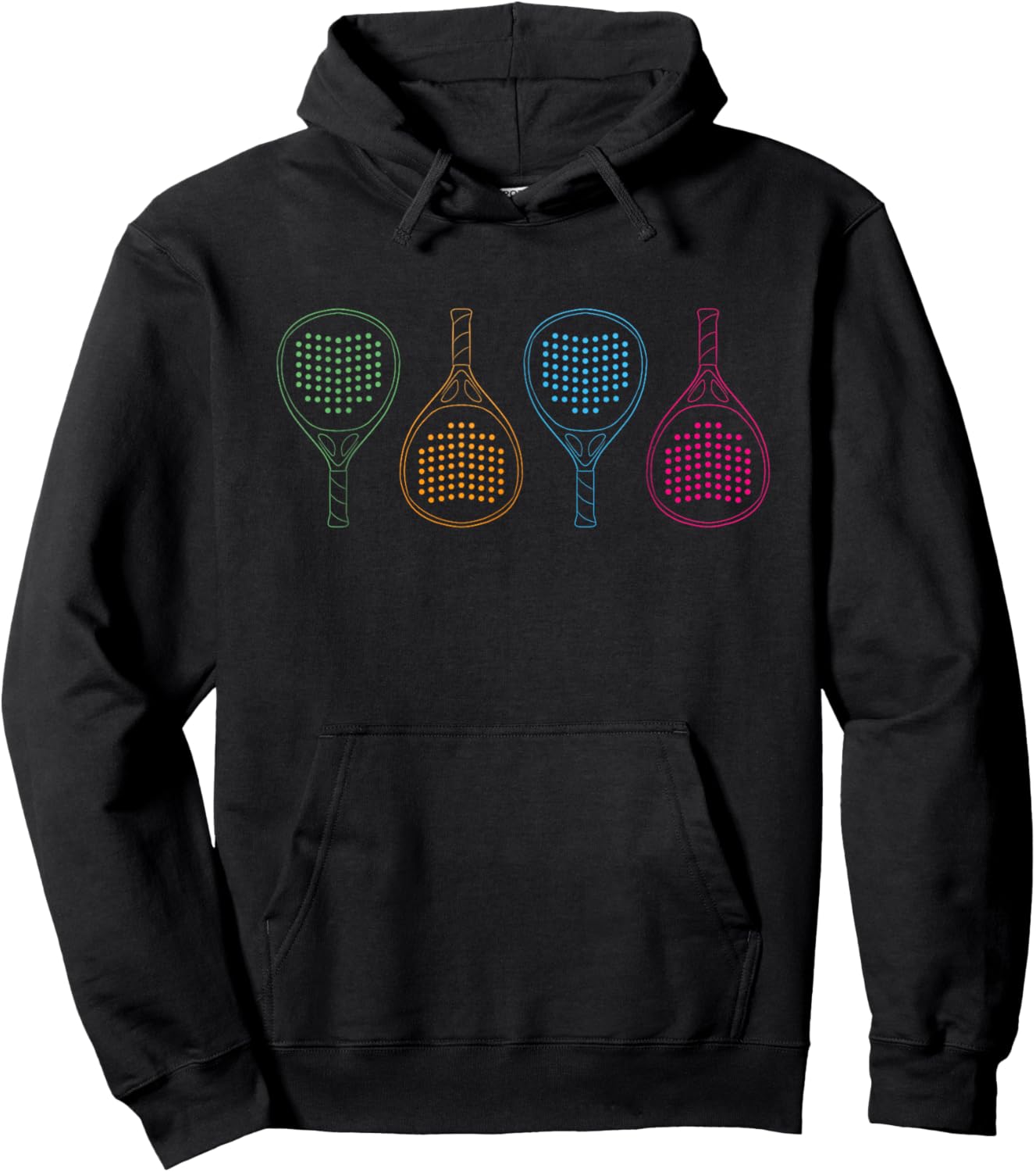 Padel Paddle Tennis Paddel Racquet Ball Hoodie - Hoodie | Black