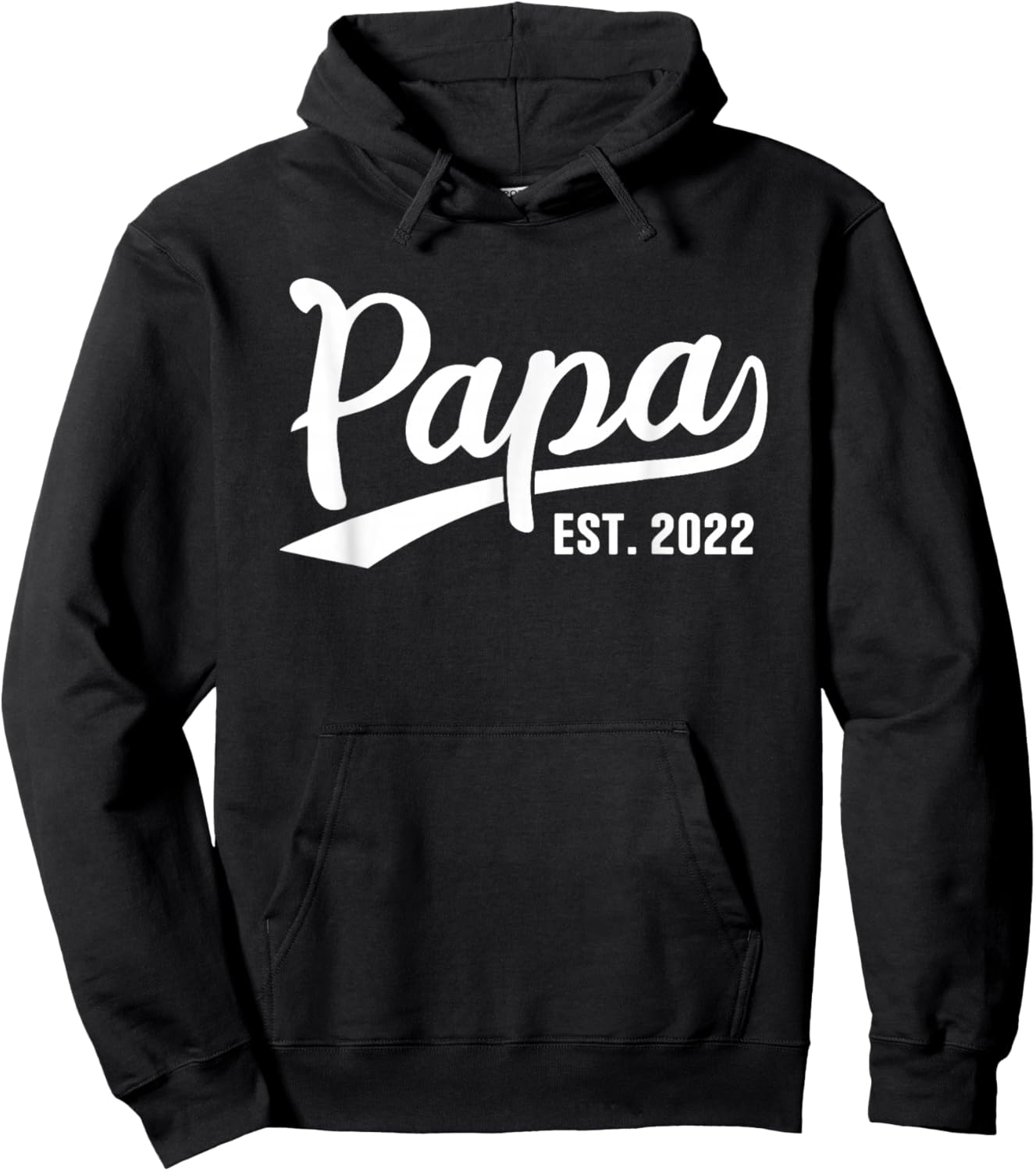 Papa 2022 Papa Since 2022 Papa Est 2022 Hoodie - Hoodie | Black
