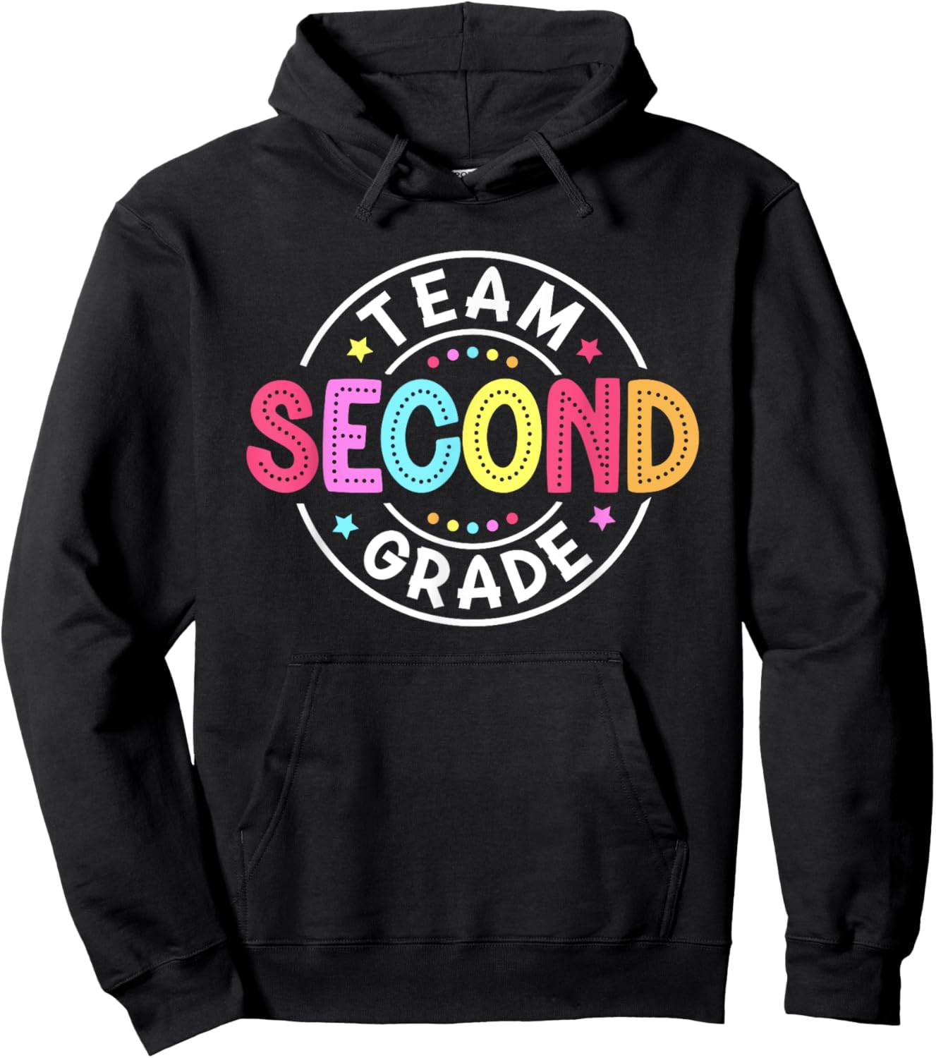 Team Second Grade Teacher Back To School 2nd Grade Squad Kid Hoodie - Hoodie | Black