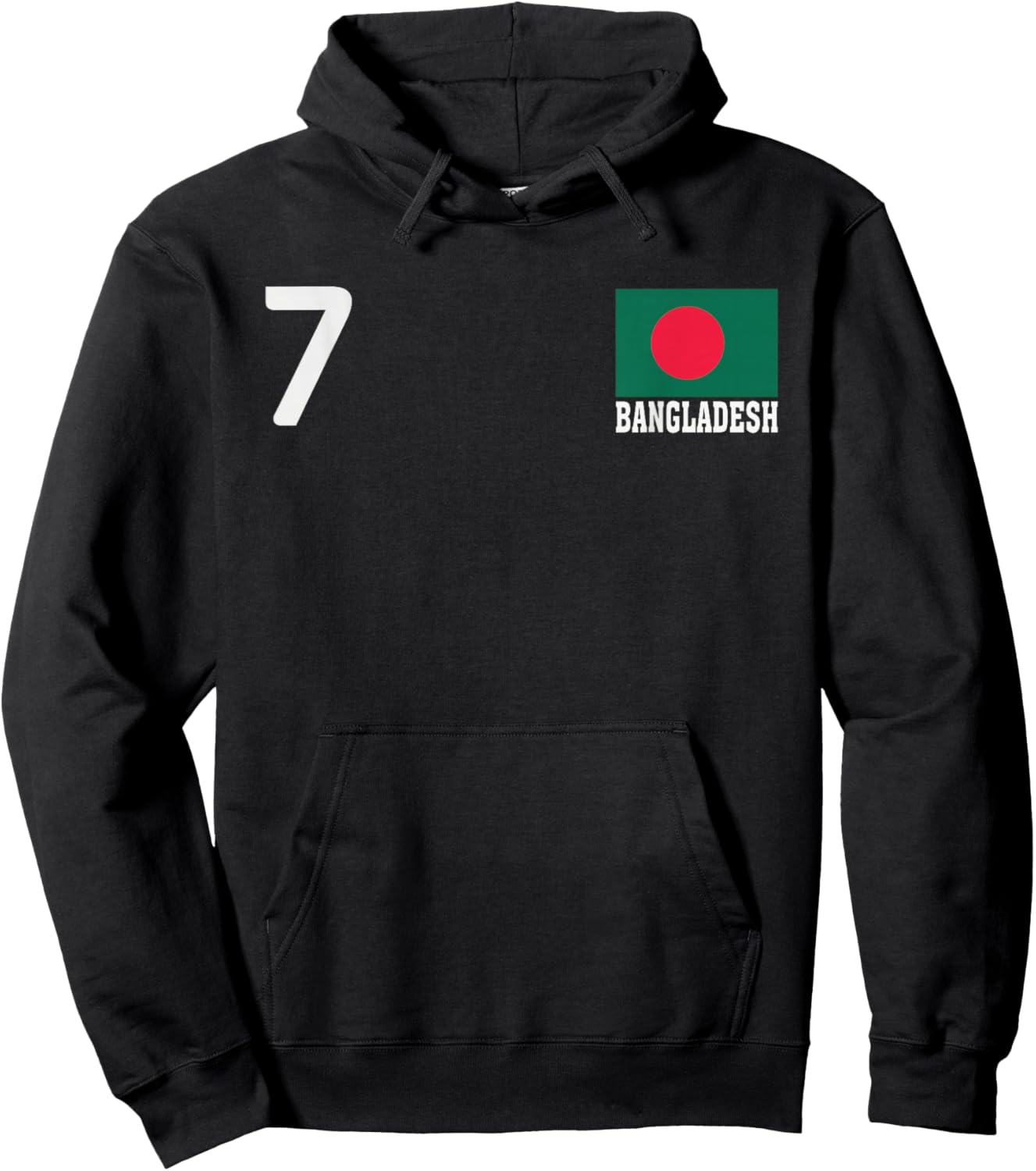 Bangladesh Number National Flag Country Pride Heritage Hoodie - Hoodie | Black