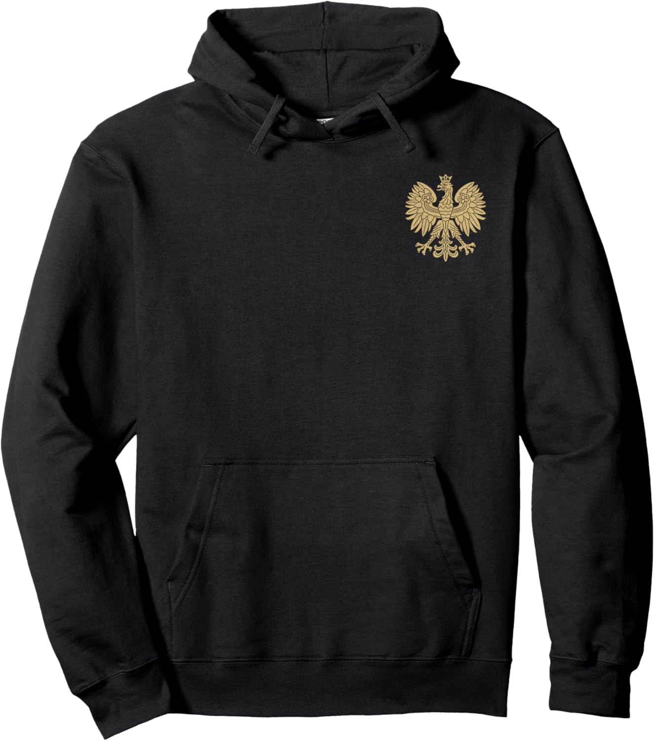 Poland Eagle Symbol Flag Polish Coat of Arms Emblem Hoodie - Hoodie | Black