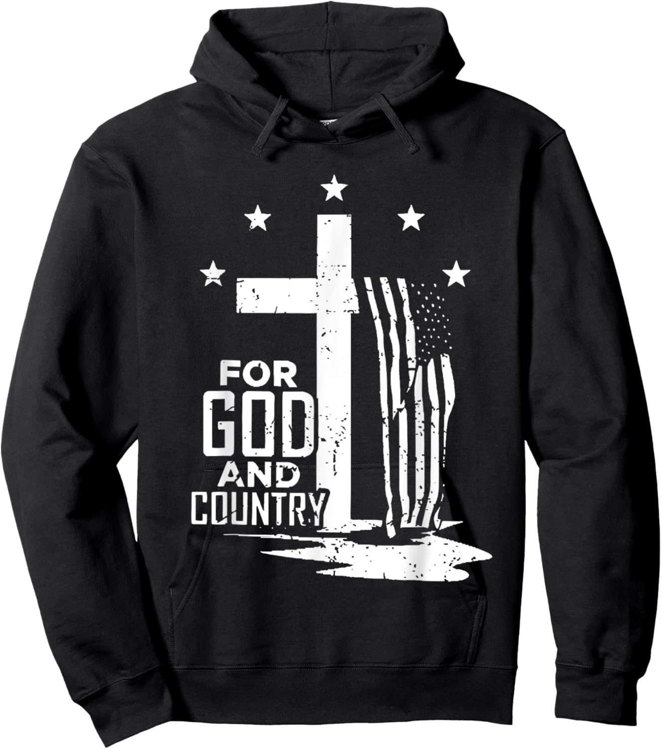 For God and Country Hoodie - Hoodie | Black