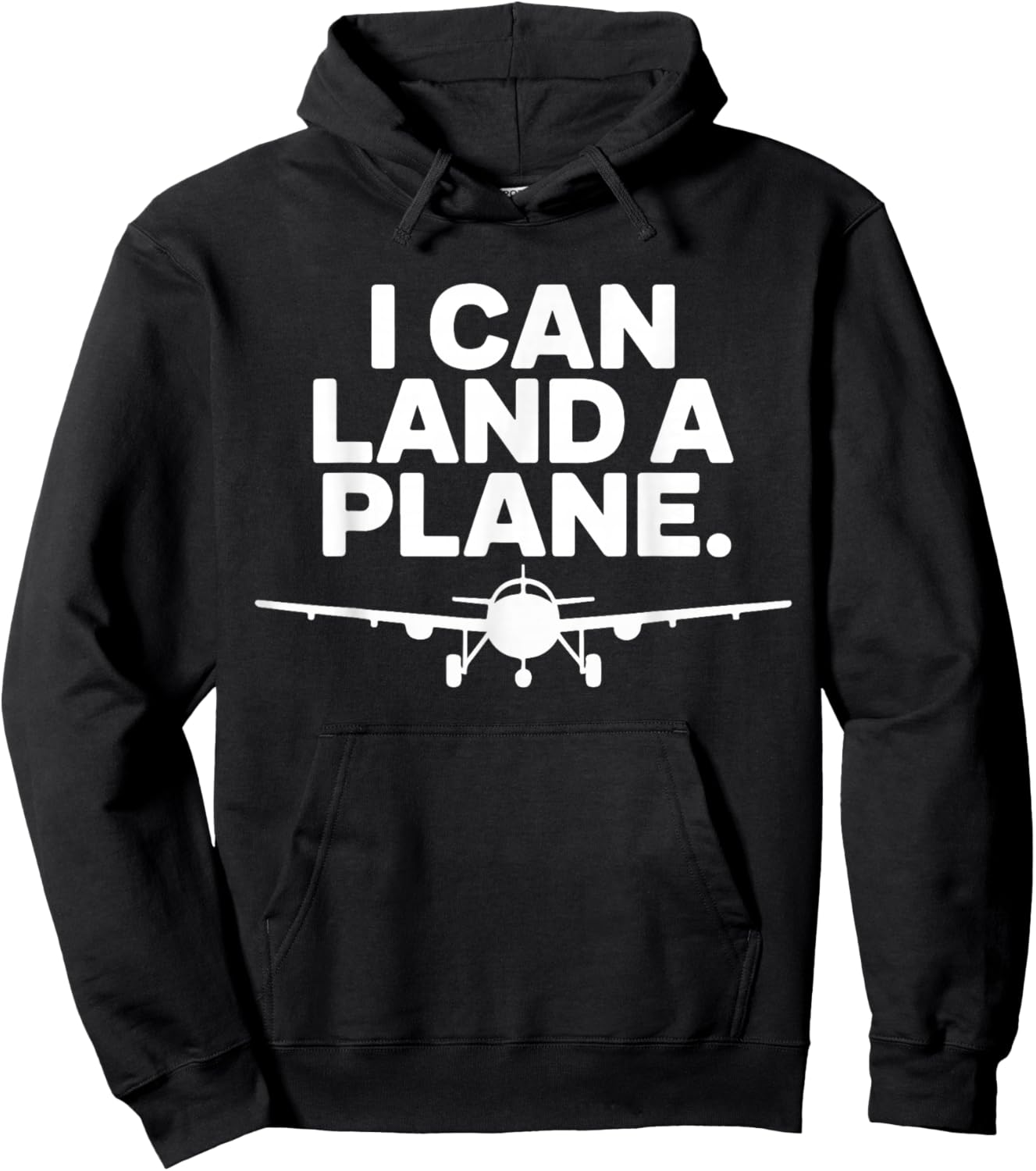 I Can Land A Plane Funny Aviation Pilot Design Hoodie - Hoodie | Black