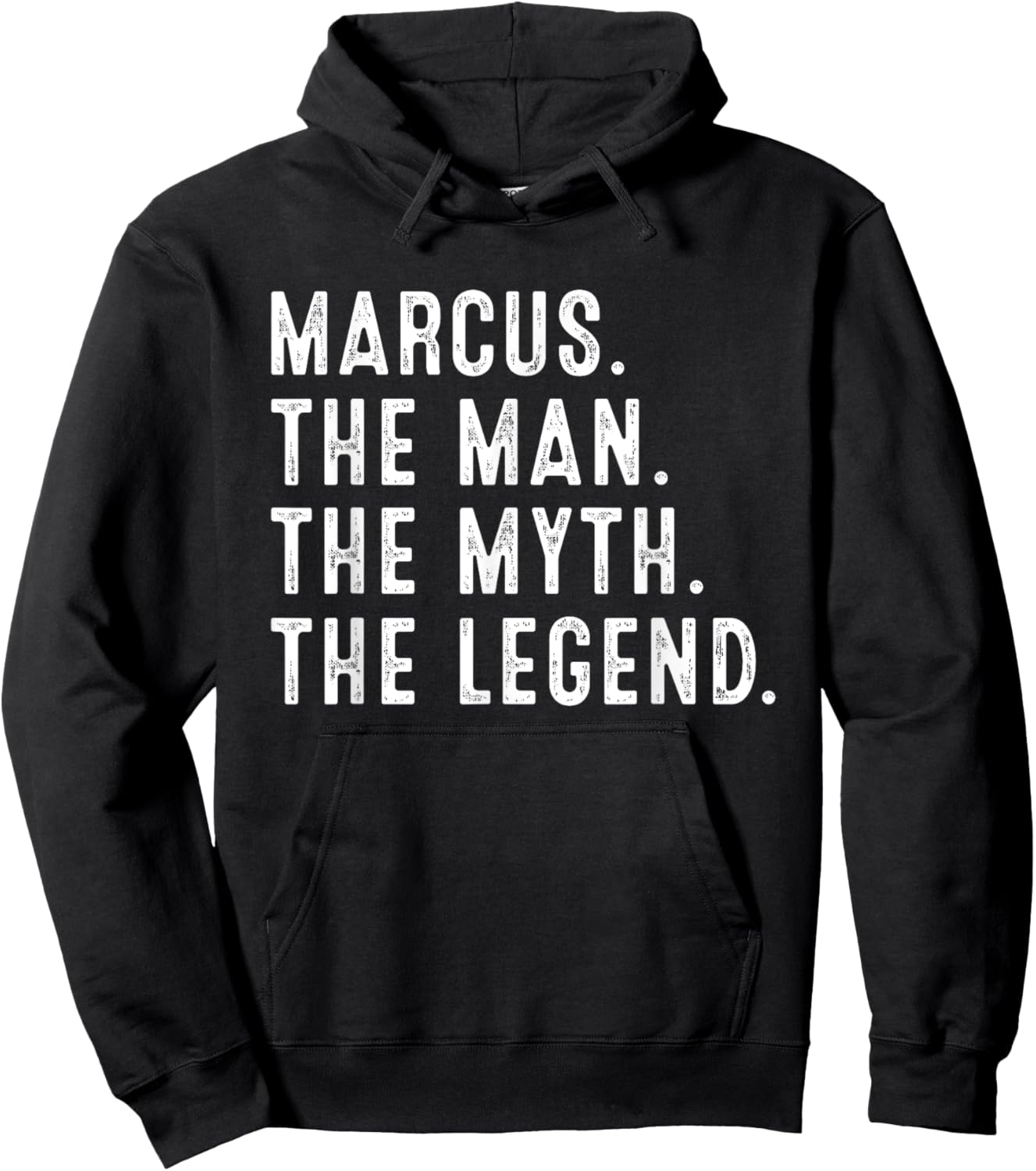 MARCUS The Man The Myth The Legend Shirt Funny Gifts MARCUS Hoodie - Hoodie | Black