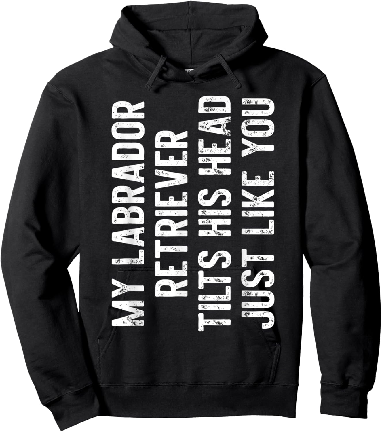 Labrador Retriever Tilts His Head Just Like You Dog Trainer Women Kids Hoodie - Hoodie | Black