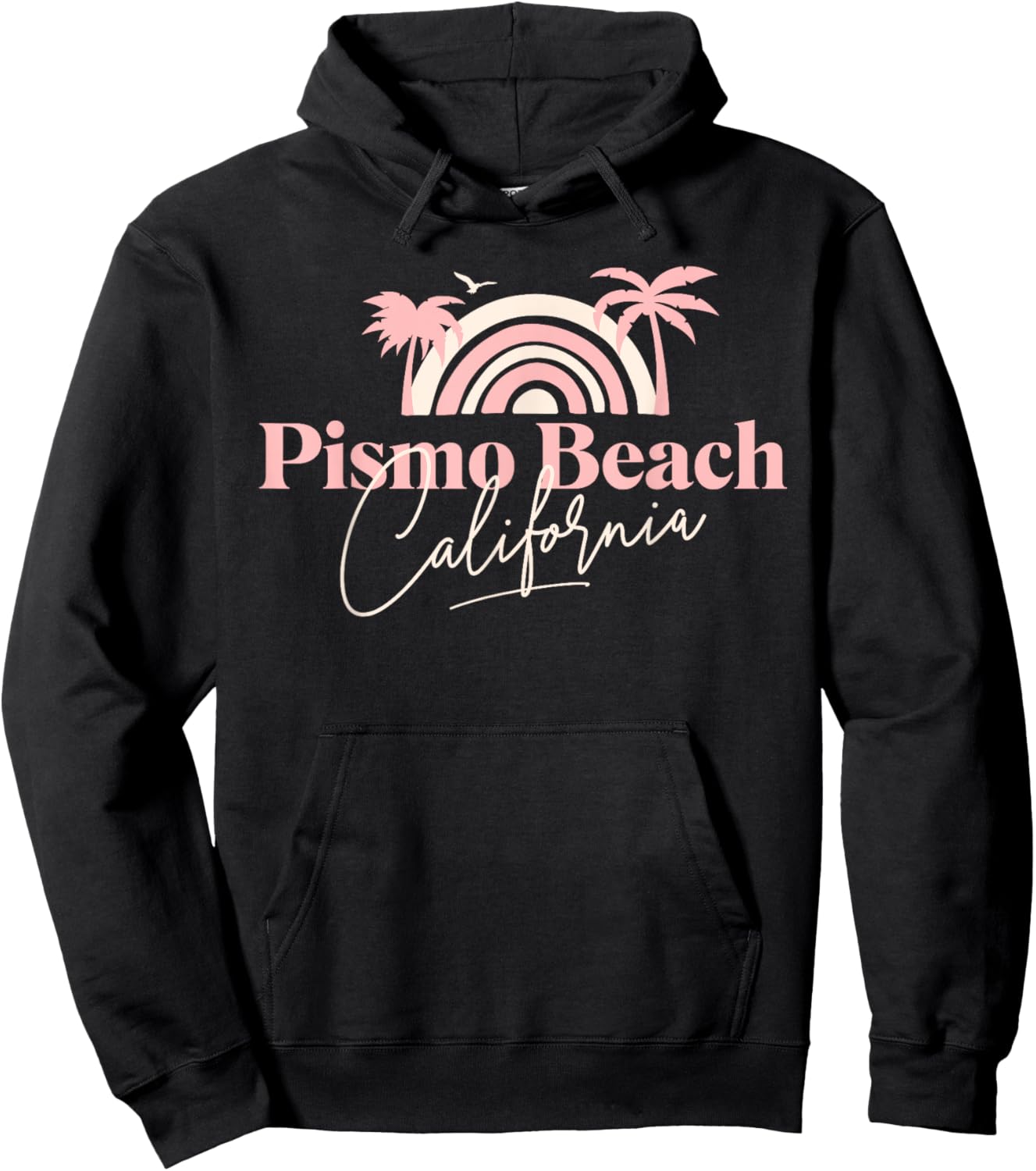 Pismo Beach Women Girls Kids Hoodie - Hoodie | Black