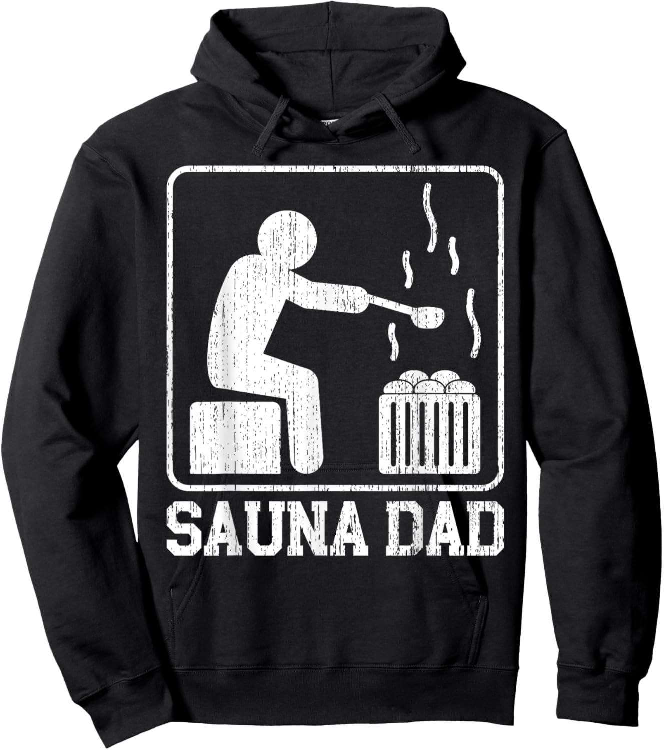 Sauna Dad Sauna Hoodie - Hoodie | Black