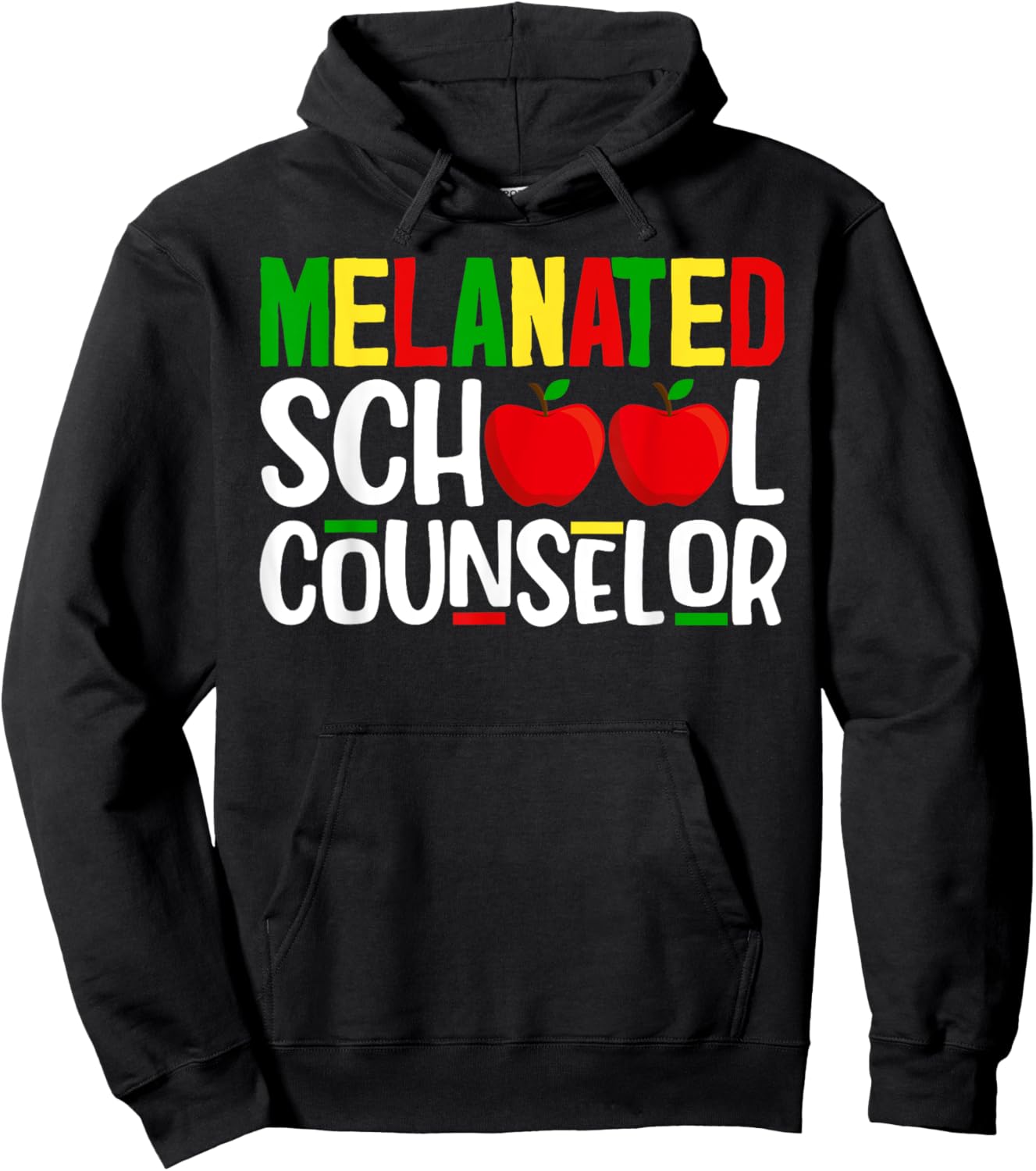 Melanated School Counselor African Black History Month Hoodie - Hoodie | Black