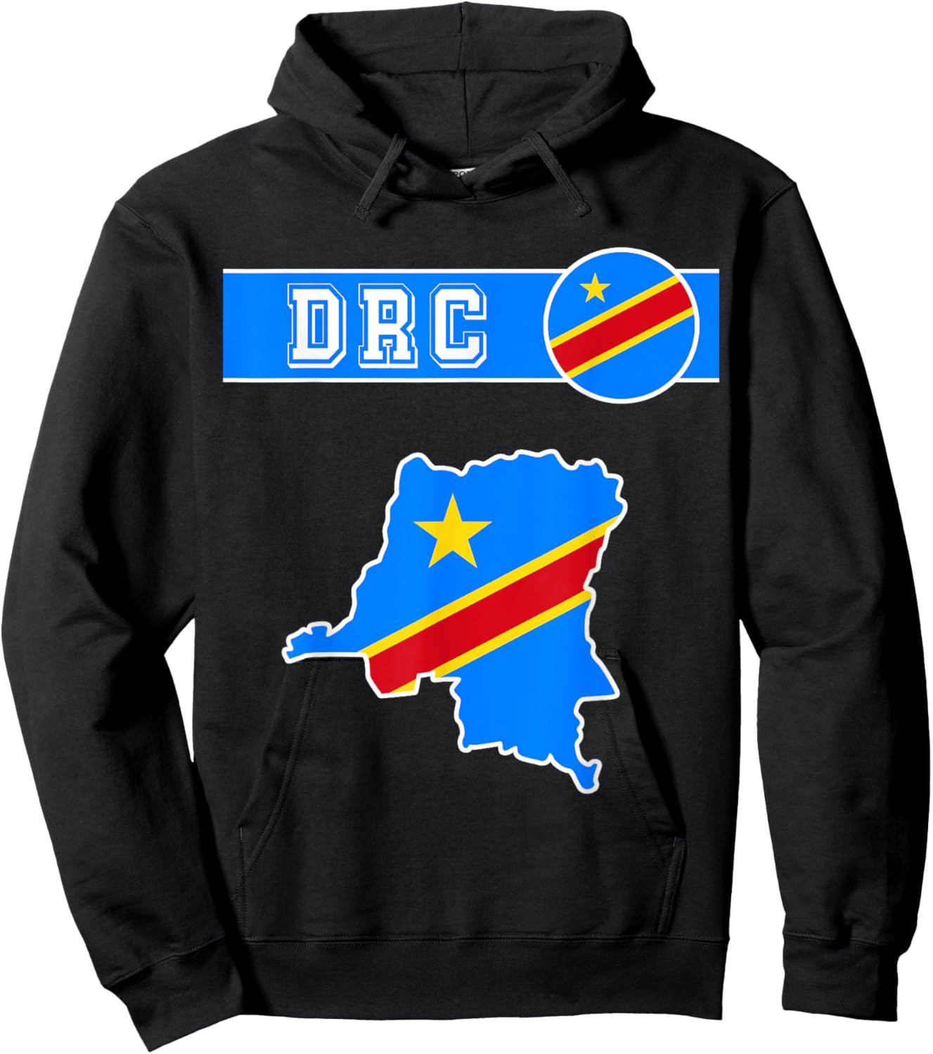 Democratic congo,Democratic Republic of the Congo Flag,DRC. Hoodie - Hoodie | Black