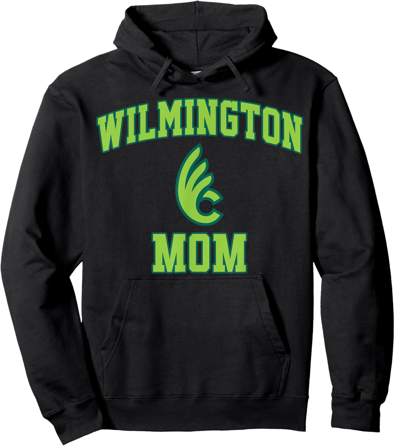 Wilmington College Mom Mother Athletics Vintage Sports Hoodie - Hoodie | Black