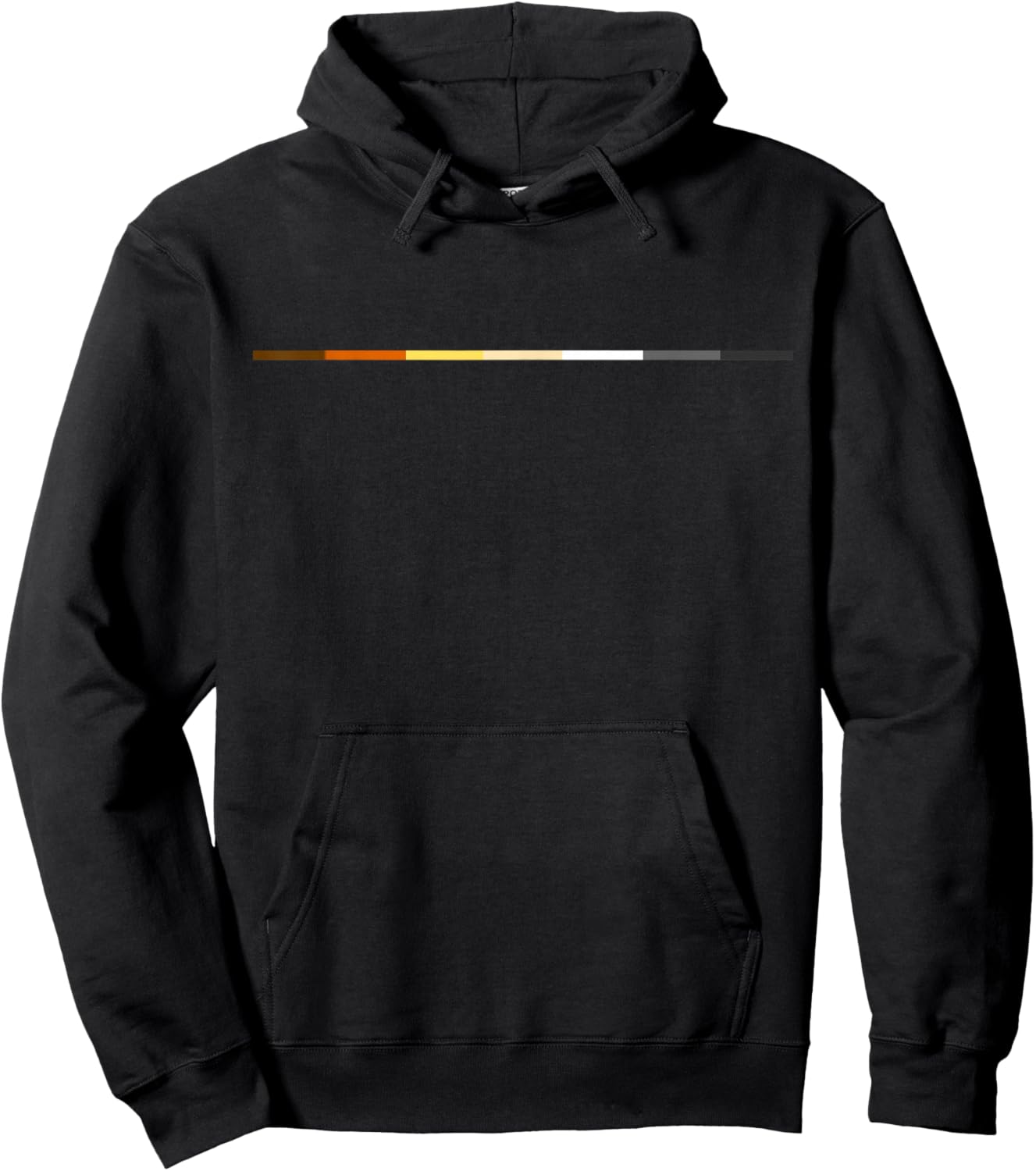 Subtle Bear Pride Stripe Gay Bear Community Colors Hoodie - Hoodie | Black
