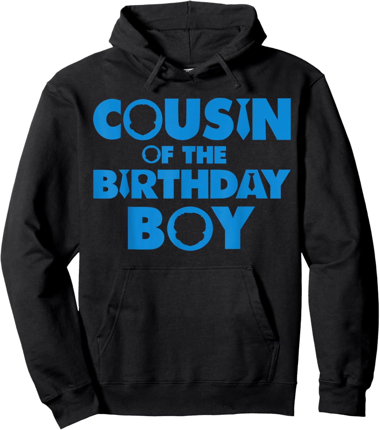 Cousin Of The Birthday Boy Afro Boss Baby Family Bday Party Hoodie - Hoodie | Black