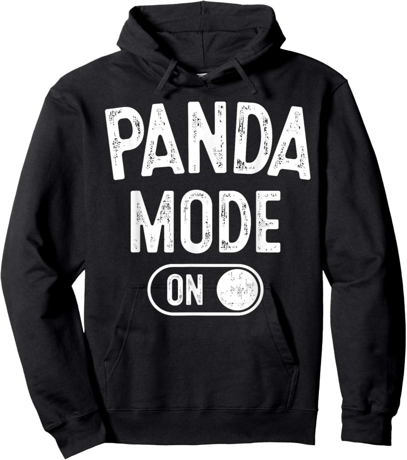 Panda Mode On Costume Funny Animal Lover Gift Hoodie - Hoodie | Black