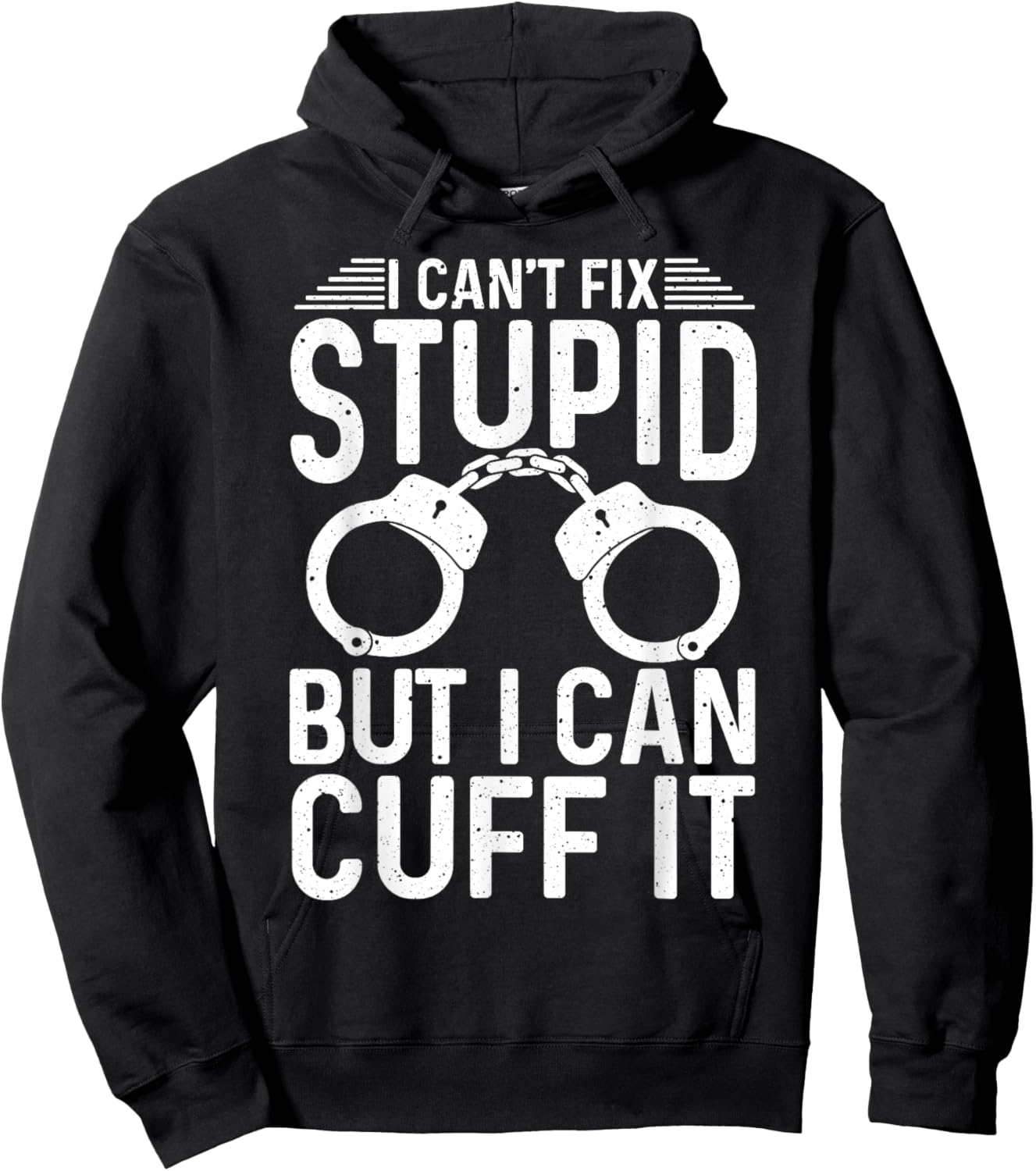 Funny Police Officer Design Women Cop Police Officer Hoodie - Hoodie | Black