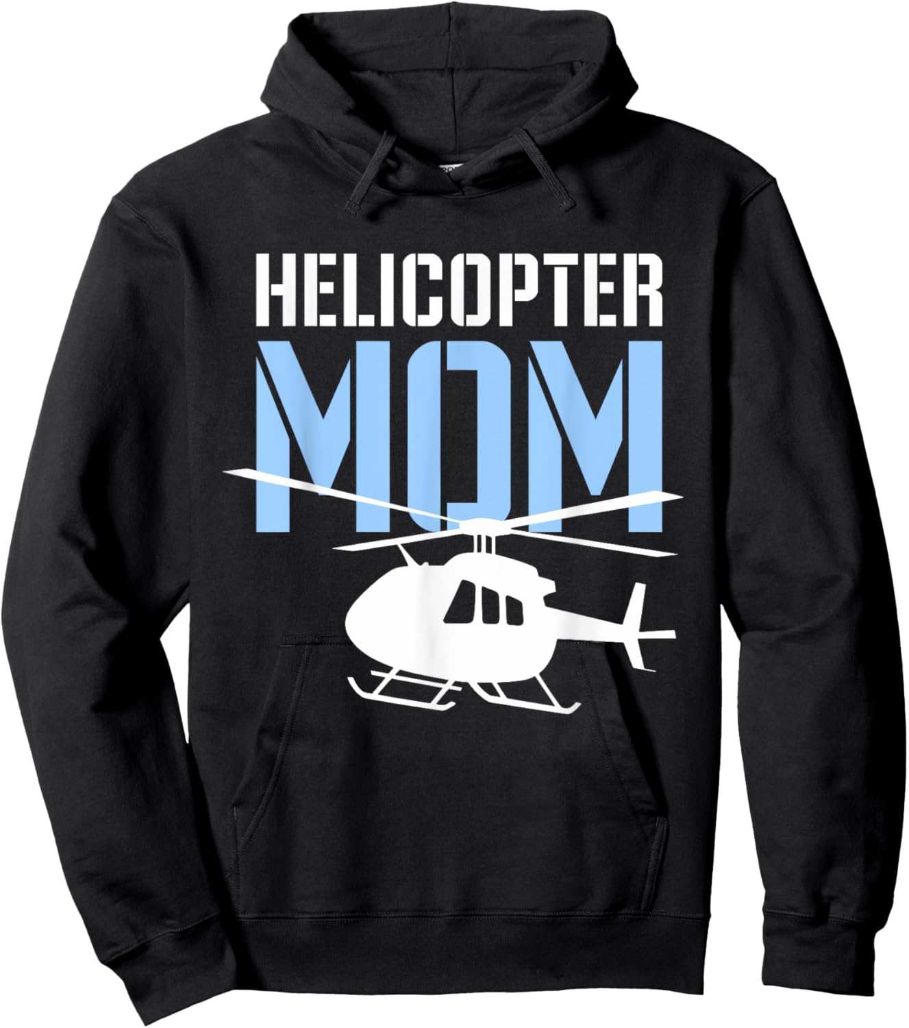 Helicopter Mom Mother's Day Aviation Hoodie - Hoodie | Black