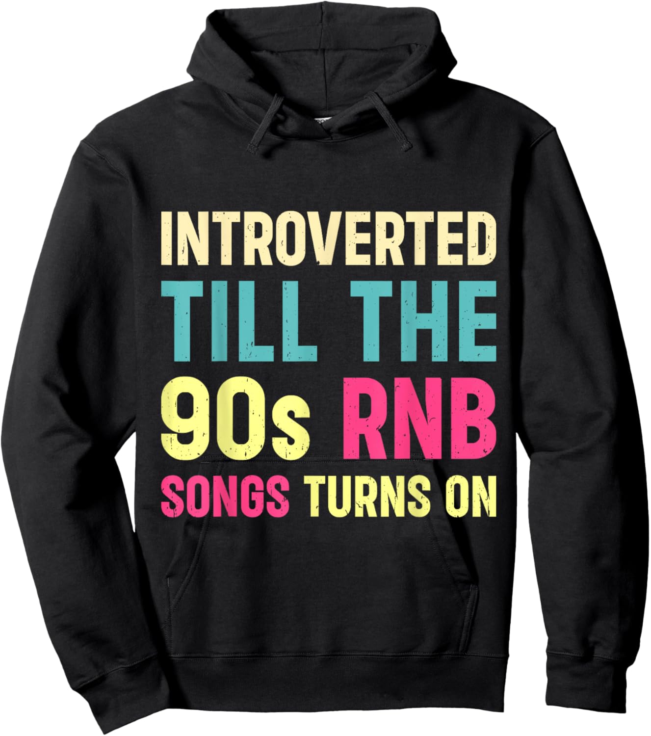 R&B Artist girls Vintage 90 s r and b graphic Hoodie - Hoodie | Black