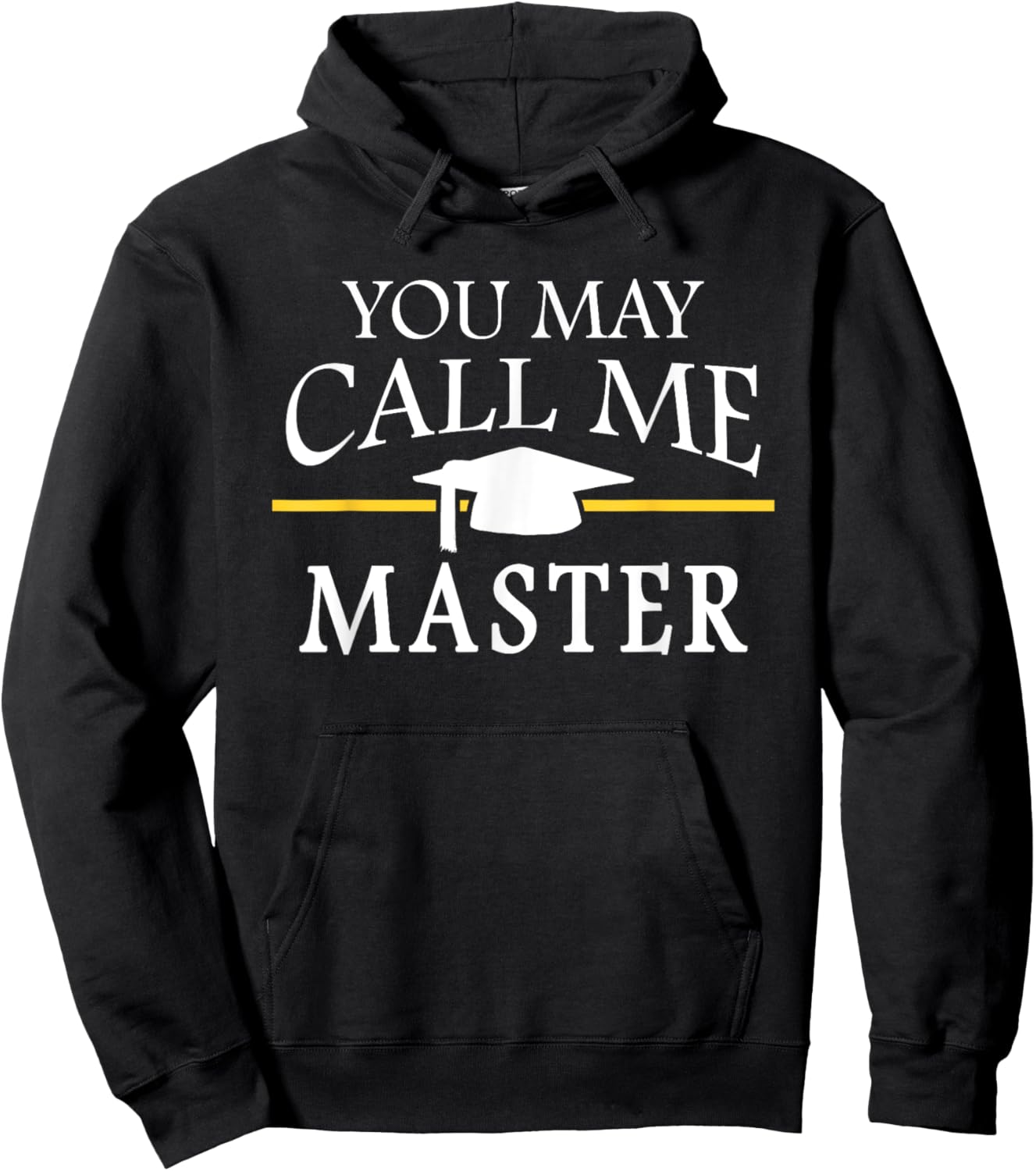 Masters Degree University School Gift: & Graphic Hoodie - Hoodie | Black