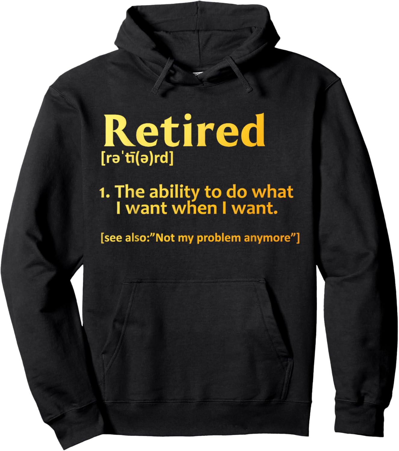Retirement Design Women Retired Retiree Retirement Hoodie - Hoodie | Black