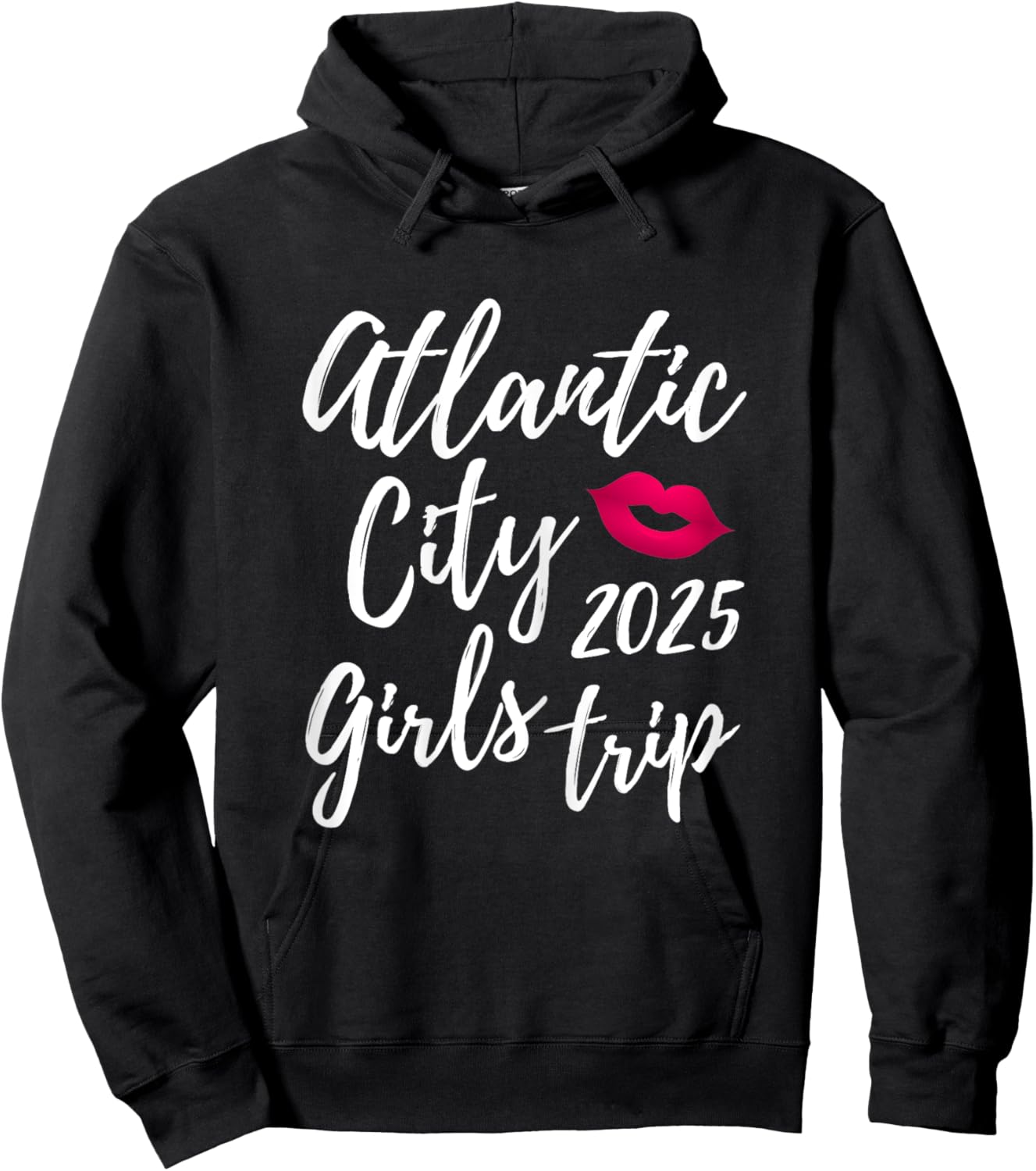 Atlantic City Girls Trip 2025 Bachelorette Vacation Group Hoodie - Hoodie | Black