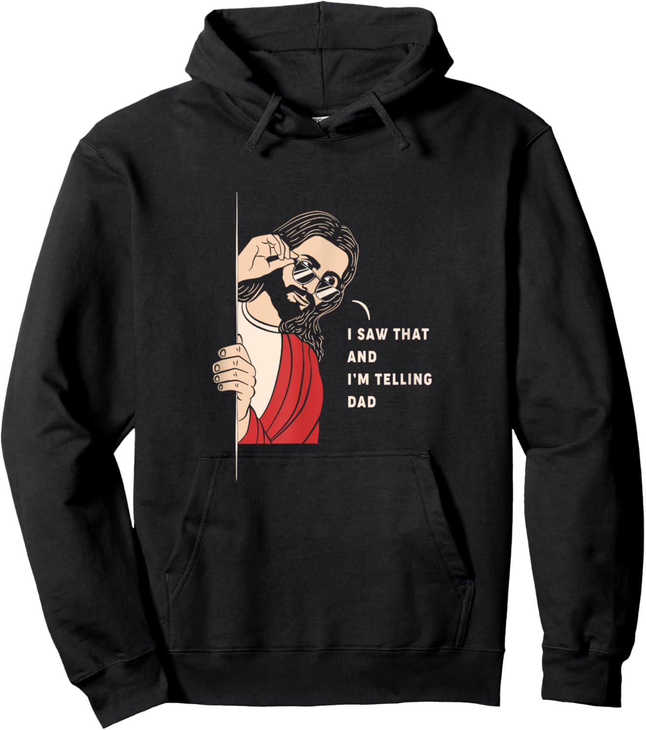Im Telling Dad Jesus Hoodie - Hoodie | Black
