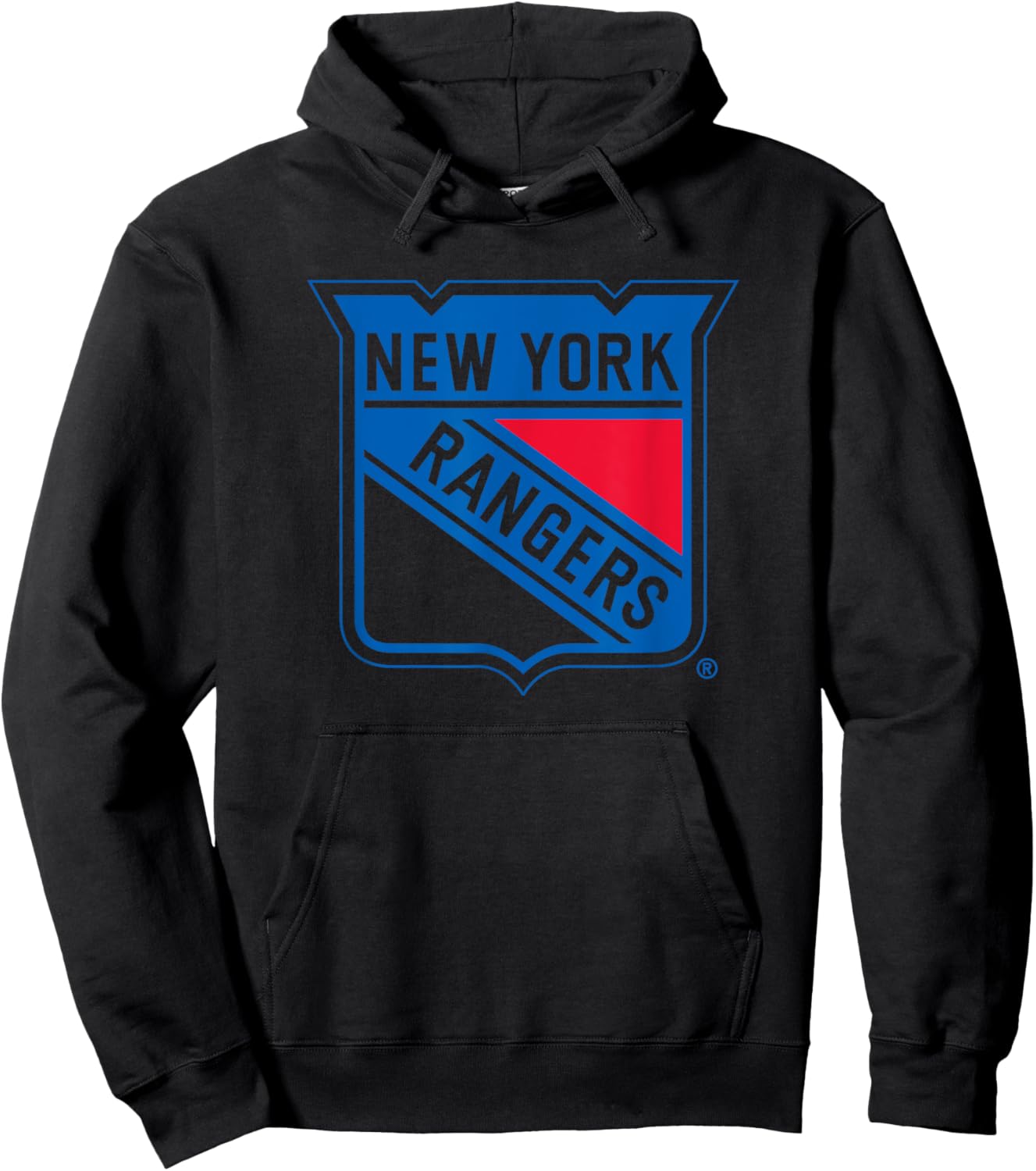 New York Rangers Icon White Officially Licensed Hoodie - Hoodie | Black