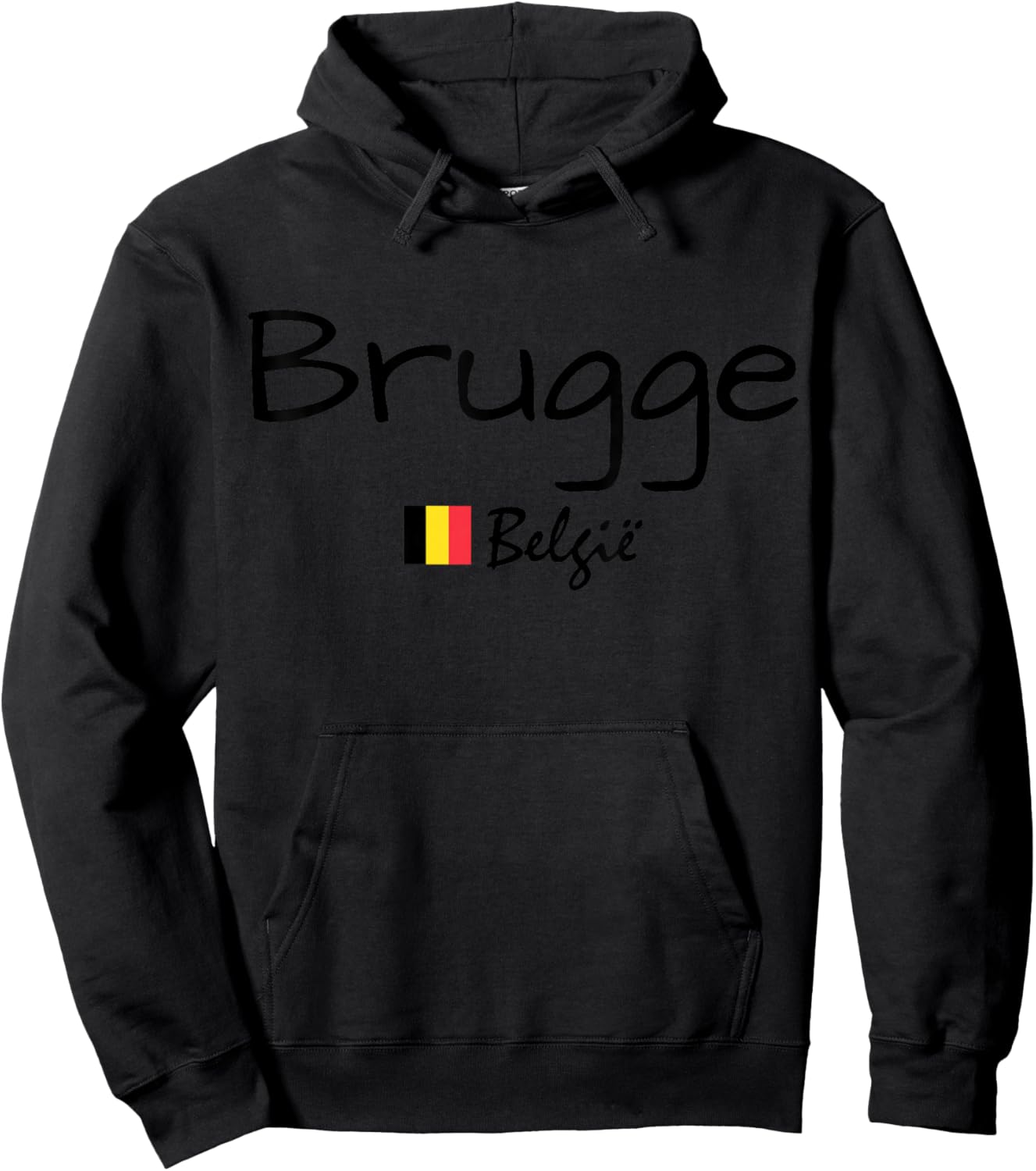 Brugge België, Belgium Flag, Belgium Travel, Bruges Hoodie - Hoodie | Black