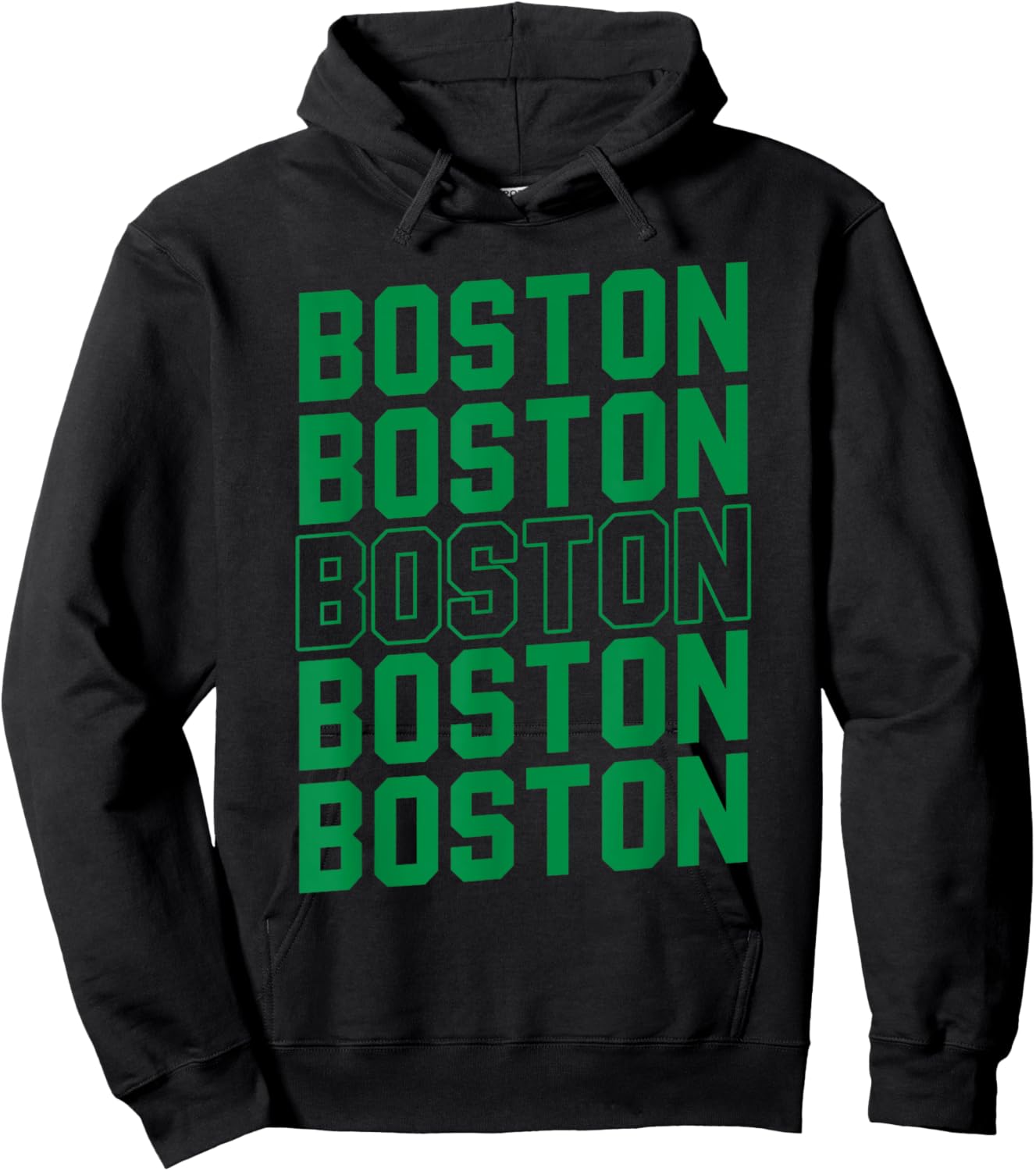 Massachusetts Boston Women Kid St Patrick's Day Hoodie - Hoodie | Black
