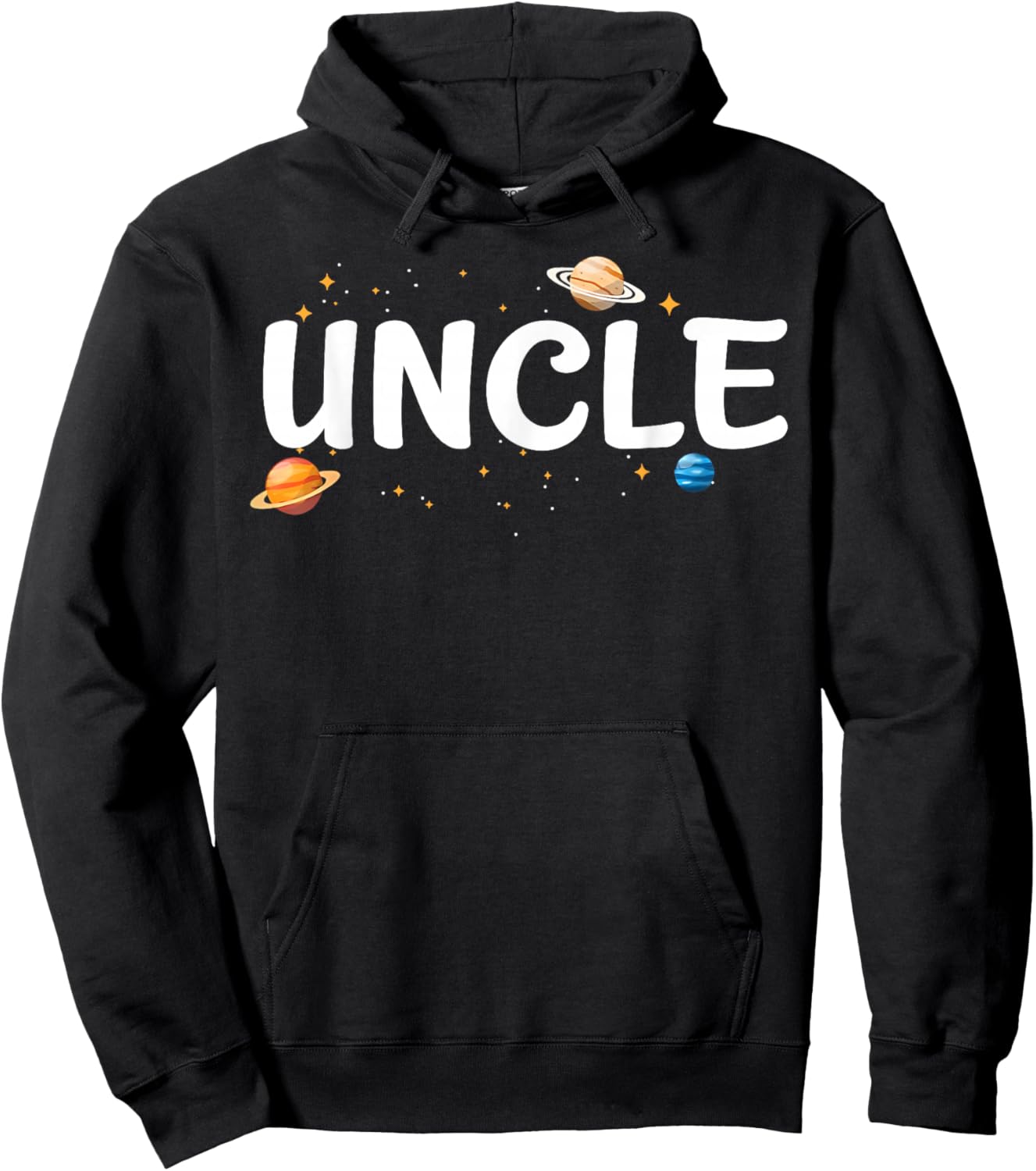 Uncle of The Birthday Boy Astronaut 1st Birthday Family Hoodie - Hoodie | Black