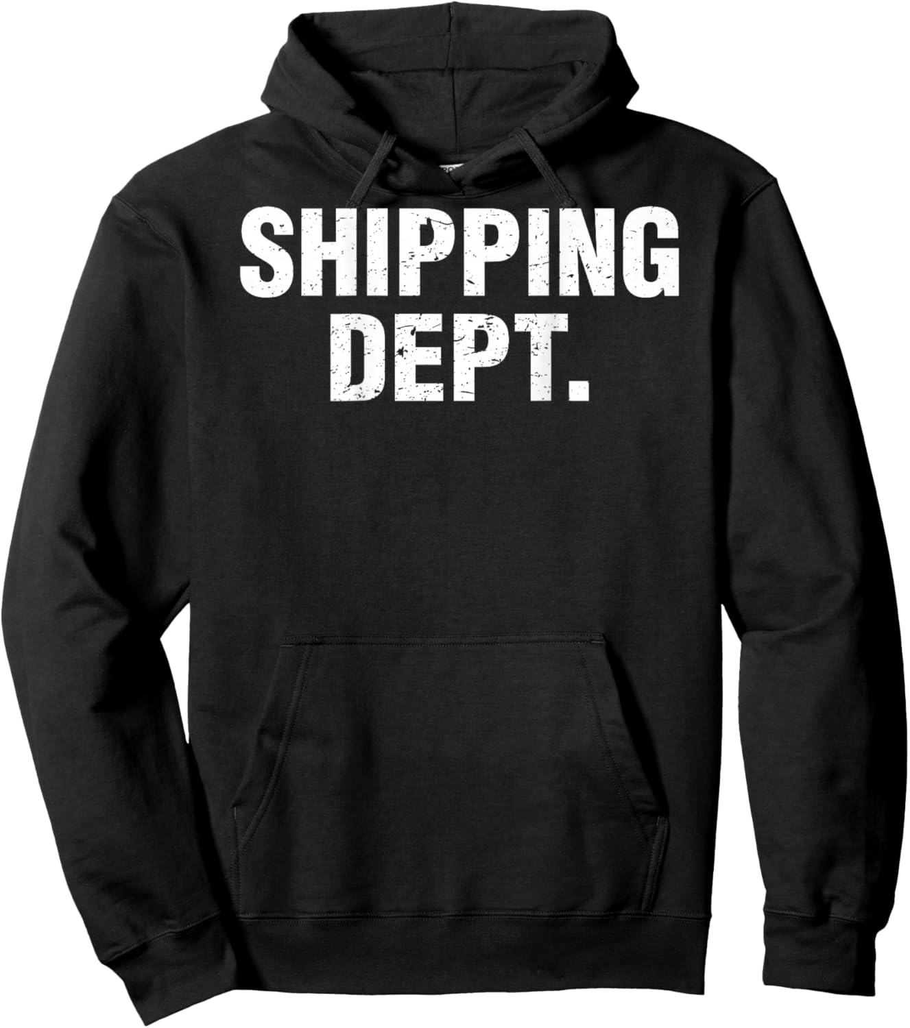 Shipping Dept. Design On The Back Hoodie - Hoodie | Black