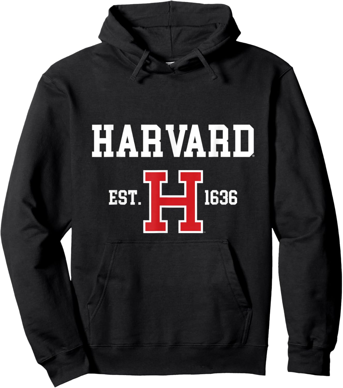 Harvard University East 1636 Logo Ivy League College PAFI131 Hoodie - Hoodie | Black
